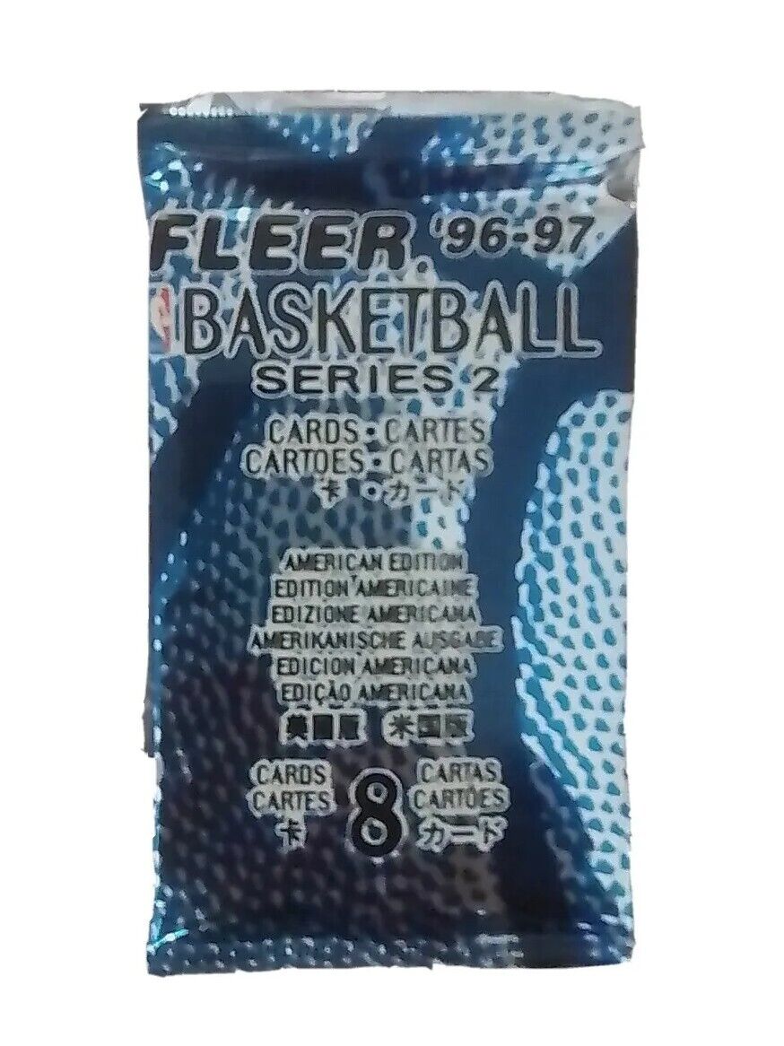 1996-97 Fleer SERIES 2 NBA Basketball 8 Card UNOPENED Kobe RC Look JORDAN SP PACK