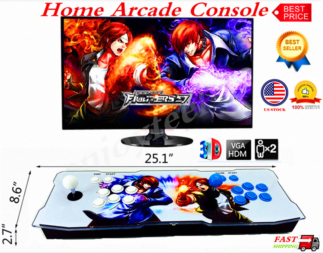 2024 WiFi Pandora\'s Box 10000 Retro Video Games Double Stick Home Arcade Console