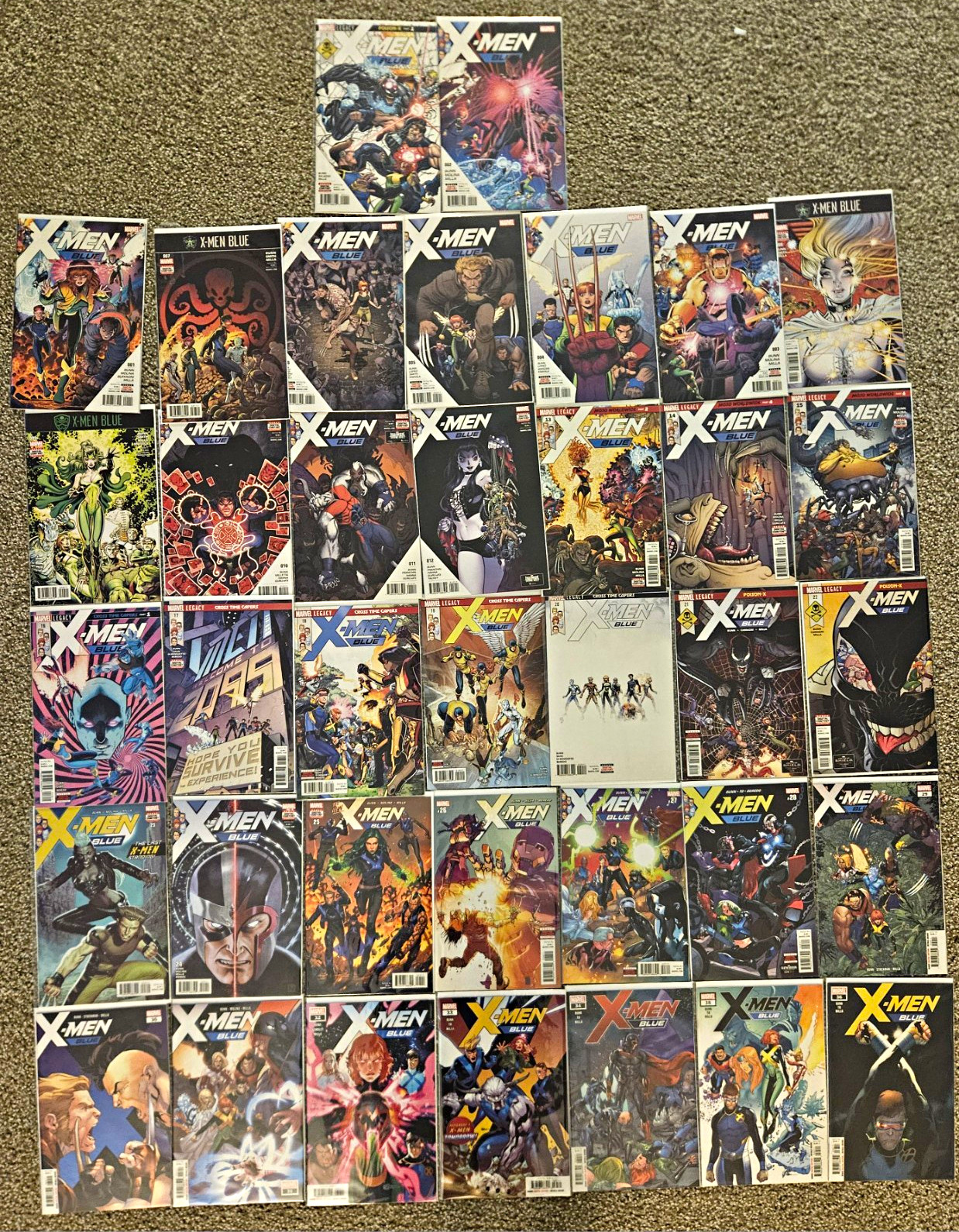 Marvel X-Men Blue COMPLETE Comic Book Lot #1-36 + Annual #1 Cullen Bunn 2017 Marvel X-Men Blue COMPLETE Comic Book Lot #1-36 + Annual #1 Cullen Bunn 2017