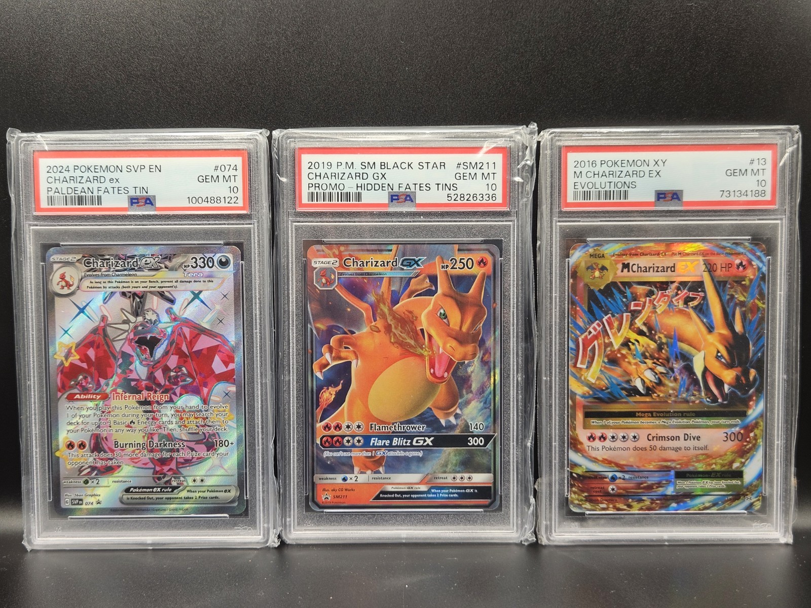 Psa 10 Charizard Bundle x3 Graded Pokemon Psa 10 Charizard Bundle x3 Graded Pokemon