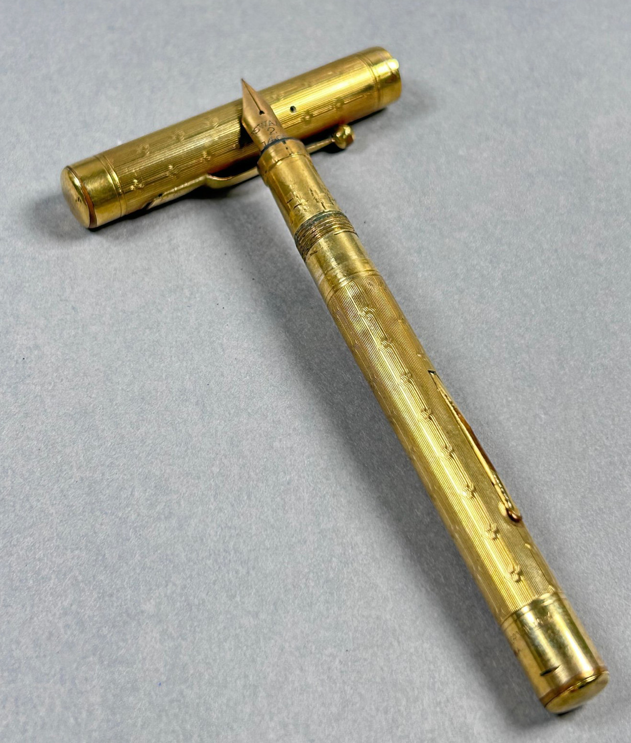 Vintage 1920s Mabie Todd Swan FLEX 14K Gold Nib Fountain Pen Gold Filled As Is Vintage 1920s Mabie Todd Swan FLEX 14K Gold Nib Fountain Pen Gold Filled As Is