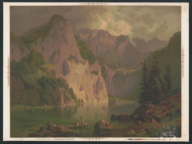 Photo:Obersee Berchtesgaden Germany 1900s Alpine Lake Landscape Print