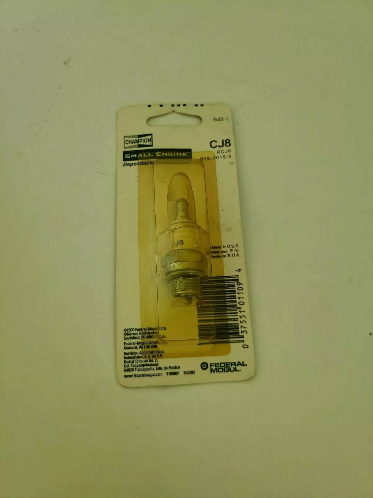 Champion 843-1 Nickel Alloy Copper Plus CJ8 Spark Plug Champion 843-1 Nickel Alloy Copper Plus CJ8 Spark Plug