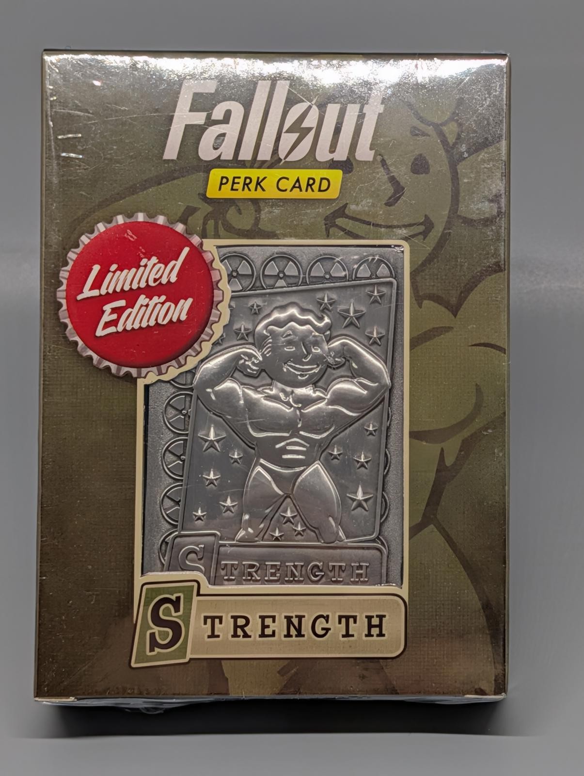 Fallout Perk Card - Limited Edition Metal Strength Card Fallout Perk Card - Limited Edition Metal Strength Card