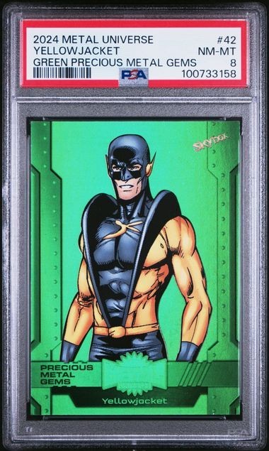 2024 Marvel Metal Avengers Yellow Jacket PMG /10 Precious Metal Gems PSA 8 2024 Marvel Metal Avengers Yellow Jacket PMG /10 Precious Metal Gems PSA 8