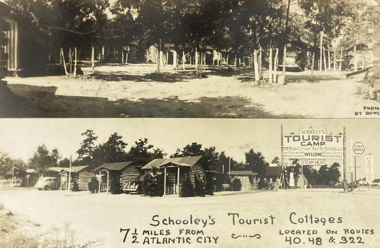 Pleasantville New Jersey Schooley’s Tourist Cottages Atlantic City RPPC c1935 Pleasantville New Jersey Schooley’s Tourist Cottages Atlantic City RPPC c1935