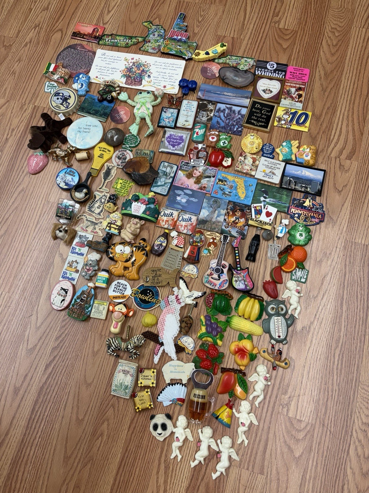 Lot of 135 VTG GrannyCore Refrigerator Fridge Magnets Friskies USA States Kitsch Lot of 135 VTG GrannyCore Refrigerator Fridge Magnets Friskies USA States Kitsch