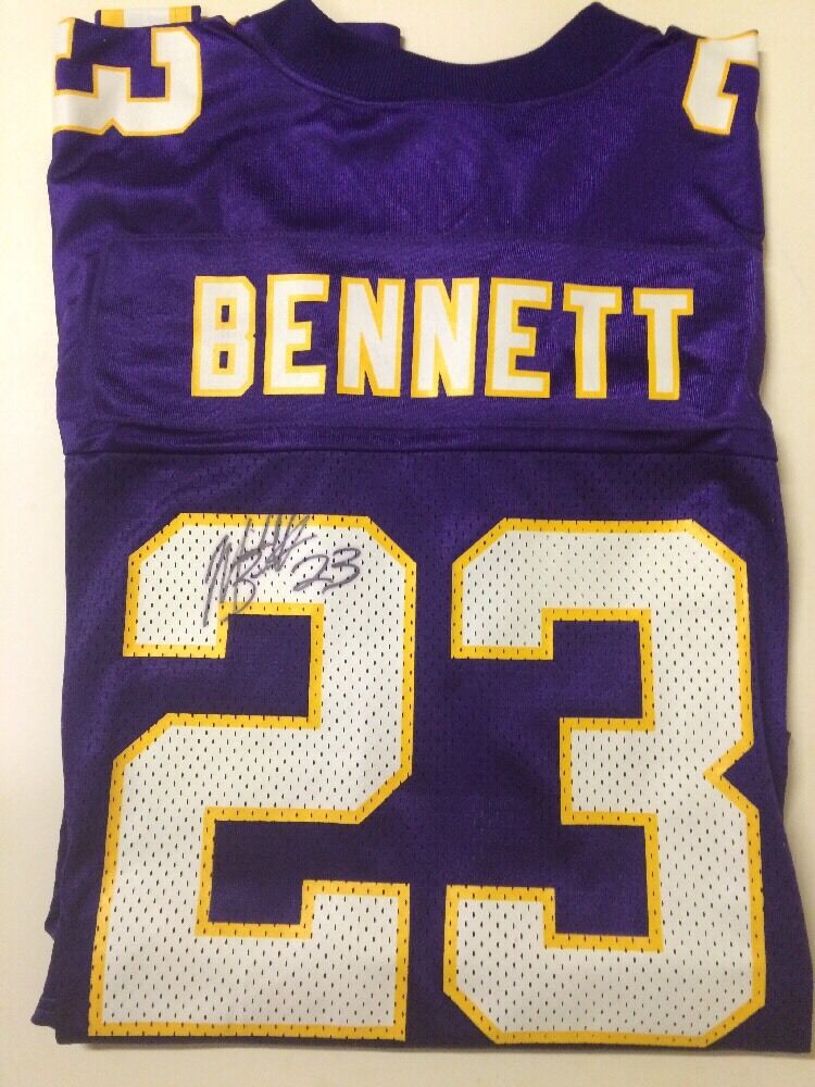 Michael Bennett Minnesota Vikings Autographed Official NFL Jersey JSA COA  