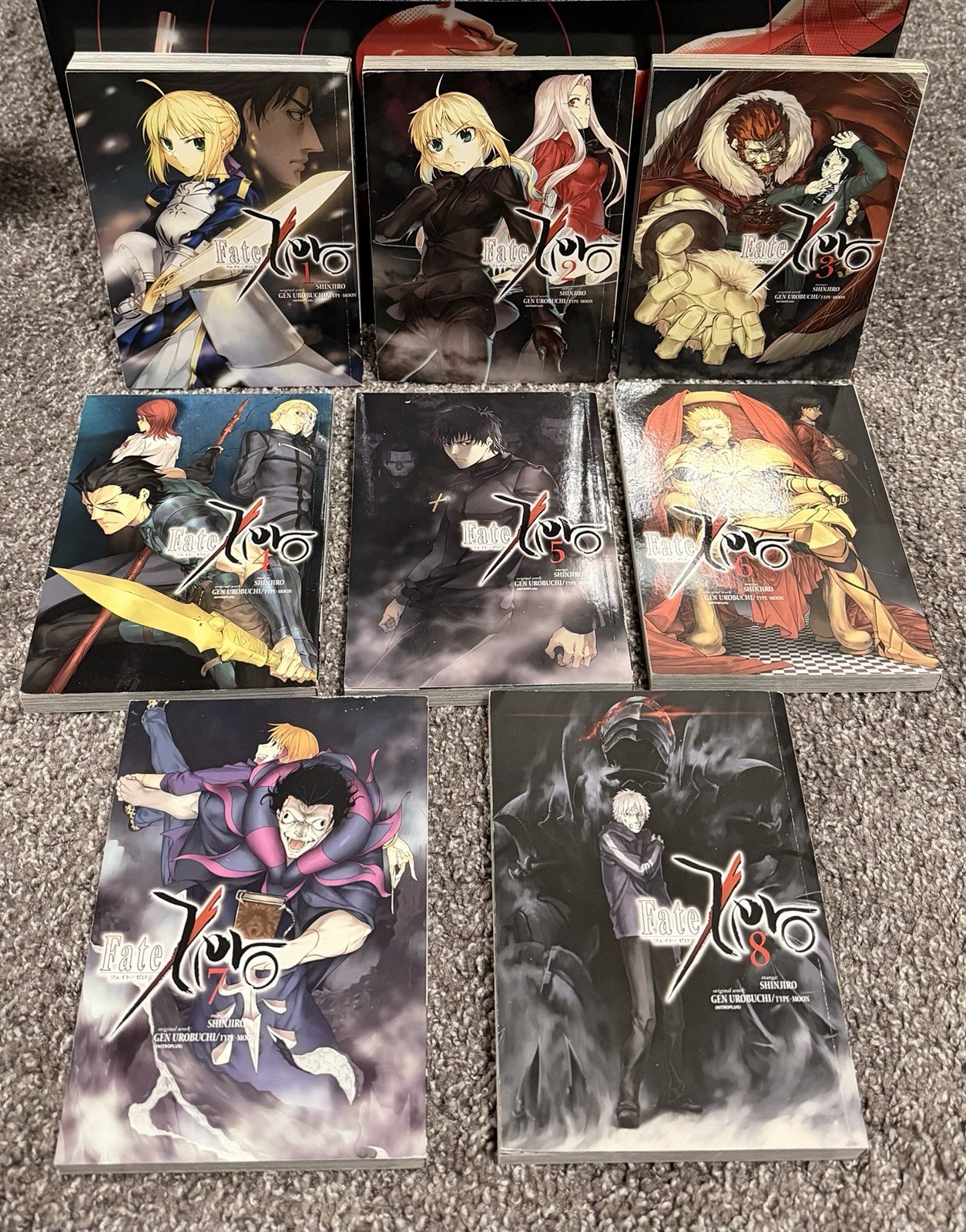 Fate/Zero Manga Volume 1-8 English Version Full Set Fate/Zero Manga Volume 1-8 English Version Full Set