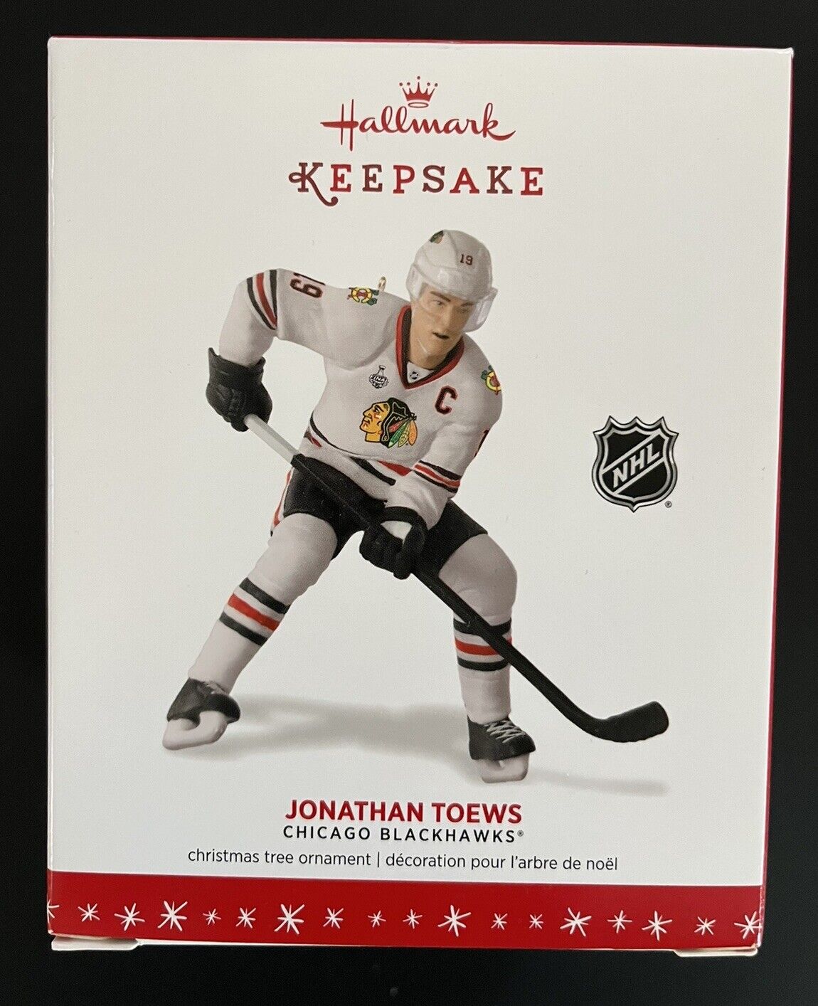 Chicago Blackhawks Ornament Hallmark Keepsake Boxed TOEWS -NEW MINT