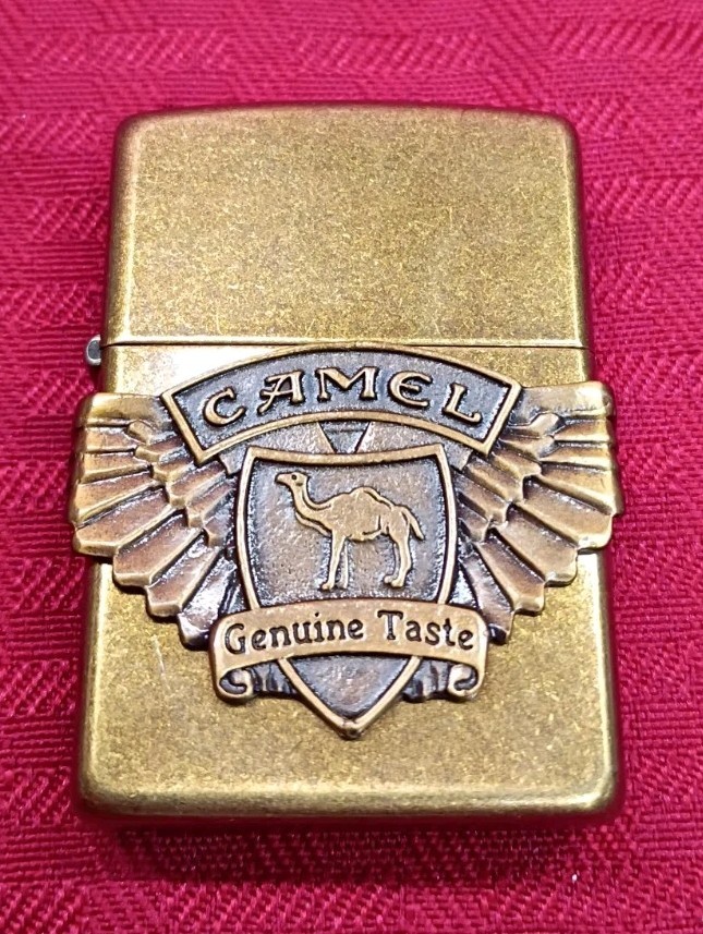 Vintage Zippo Lighter Camel Antique Brass 1996 Wrap Around Wing Vintage Zippo Lighter Camel Antique Brass 1996 Wrap Around Wing