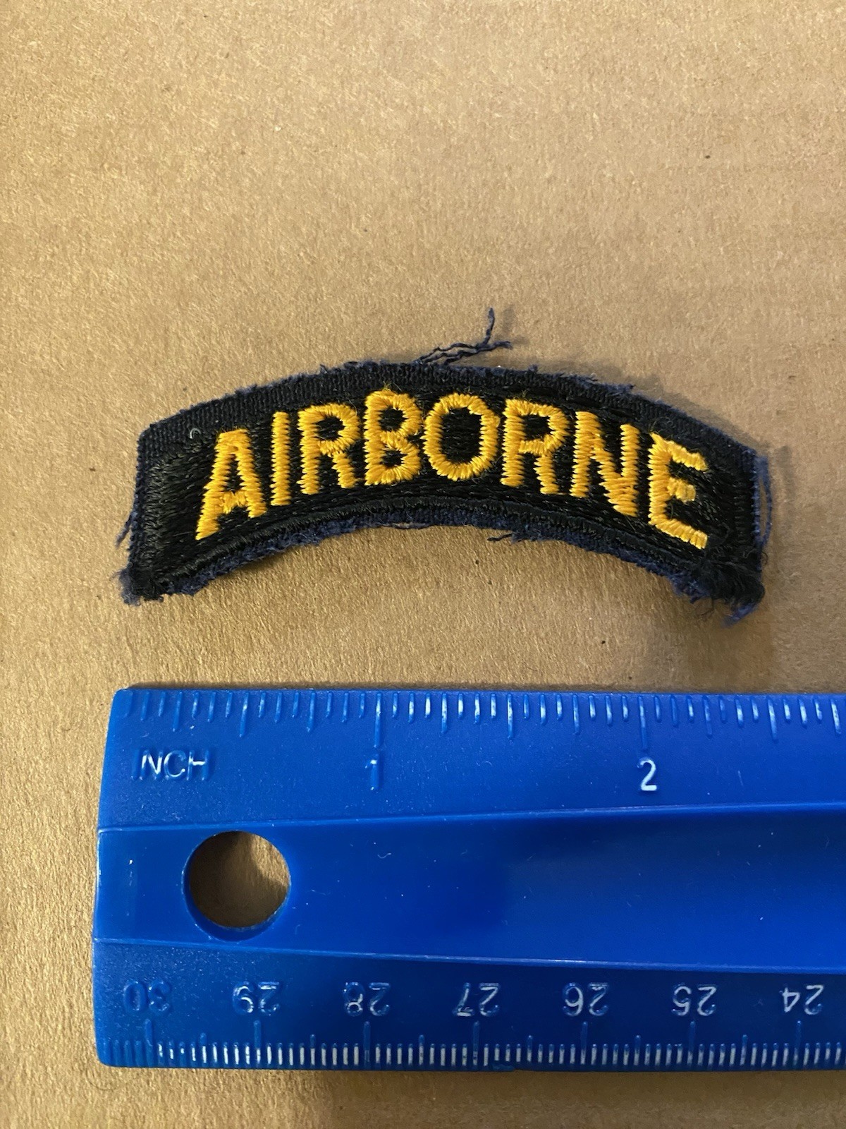 WWII/Korea War Era PARATROOPER Tab 101st Airborne Cut Edge Patch WWII/Korea War Era PARATROOPER Tab 101st Airborne Cut Edge Patch