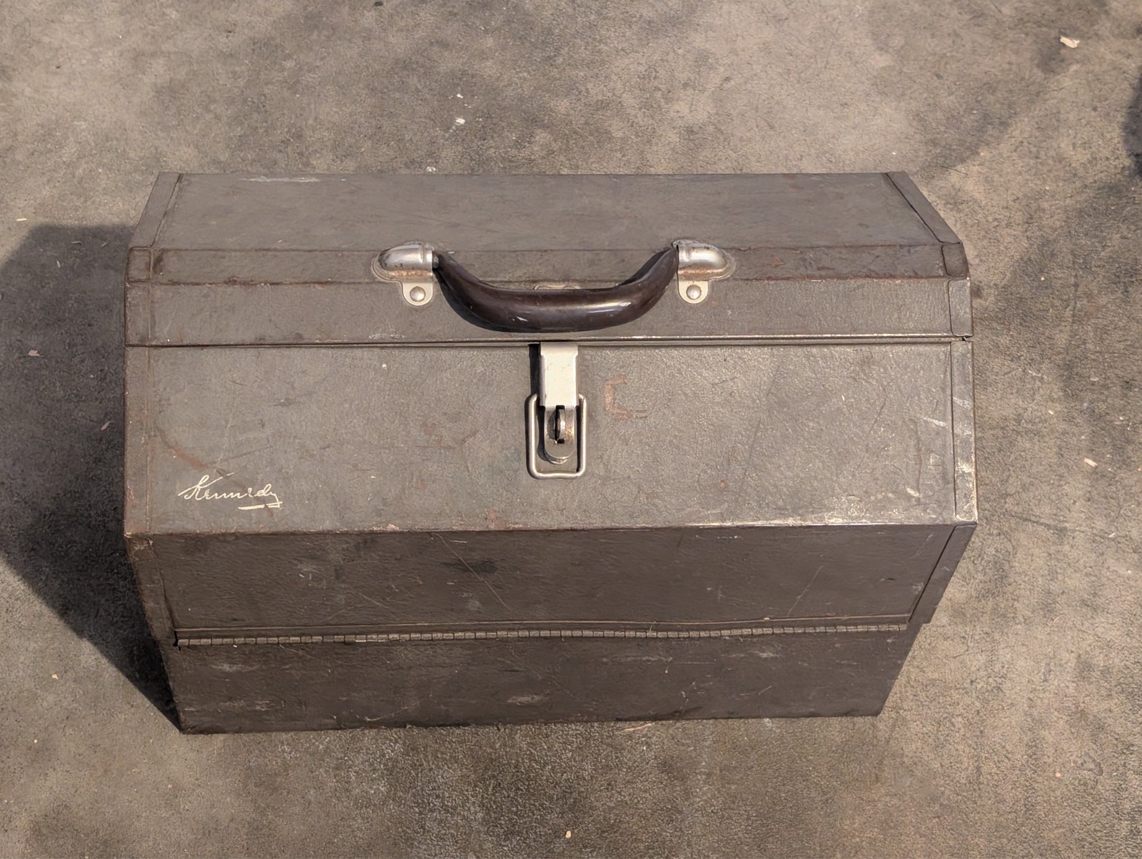 Vintage Kennedy Kits 1018 Cantilever Machinist Tool Box Brown Green USA 18” Vintage Kennedy Kits 1018 Cantilever Machinist Tool Box Brown Green USA 18”