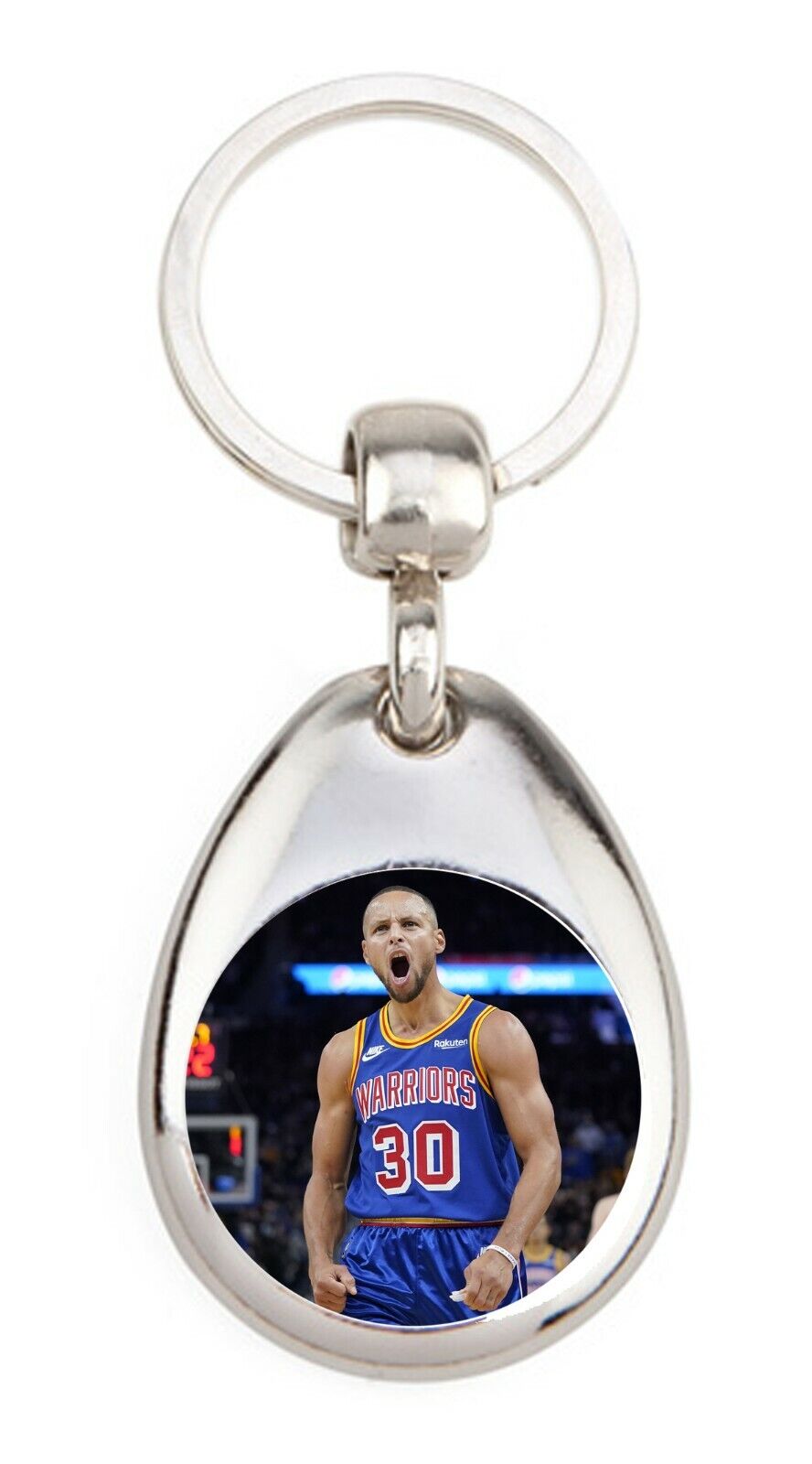 Stephen Curry 3 3 Point World Record Champion Basketball Metal Keychain