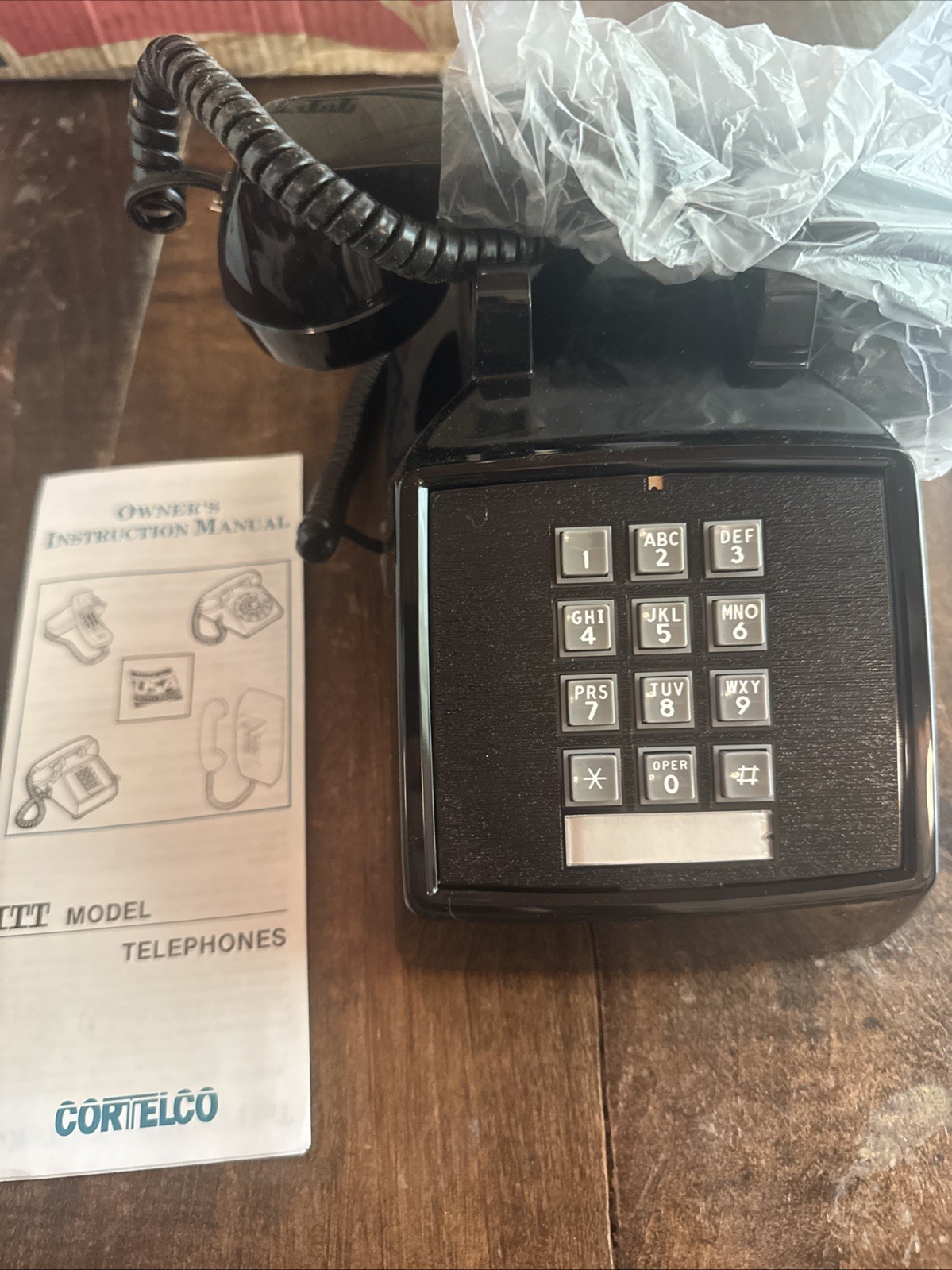 ITT Cortelco Vintage Phone Black 25000-MBA-20M 11-94 E New Old Stock Collector ITT Cortelco Vintage Phone Black 25000-MBA-20M 11-94 E New Old Stock Collector