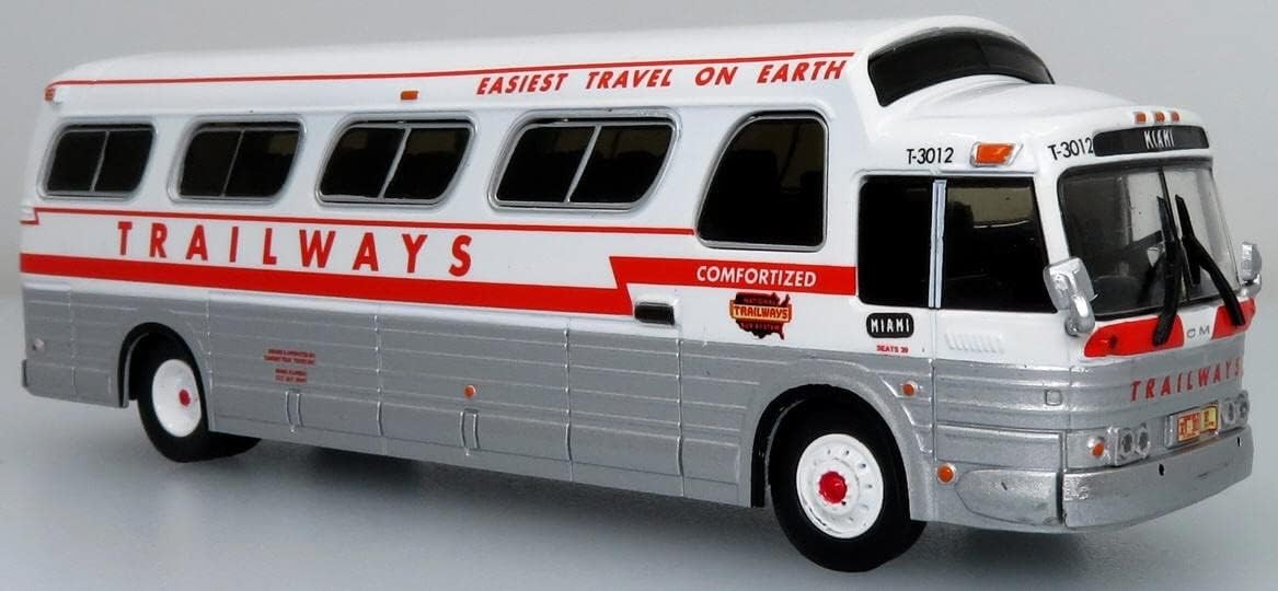 Rare New Old Stock GM PD4107 Buffalo Diecast Bus Trailways Livery 1/87-HO Scale Rare New Old Stock GM PD4107 Buffalo Diecast Bus Trailways Livery 1/87-HO Scale