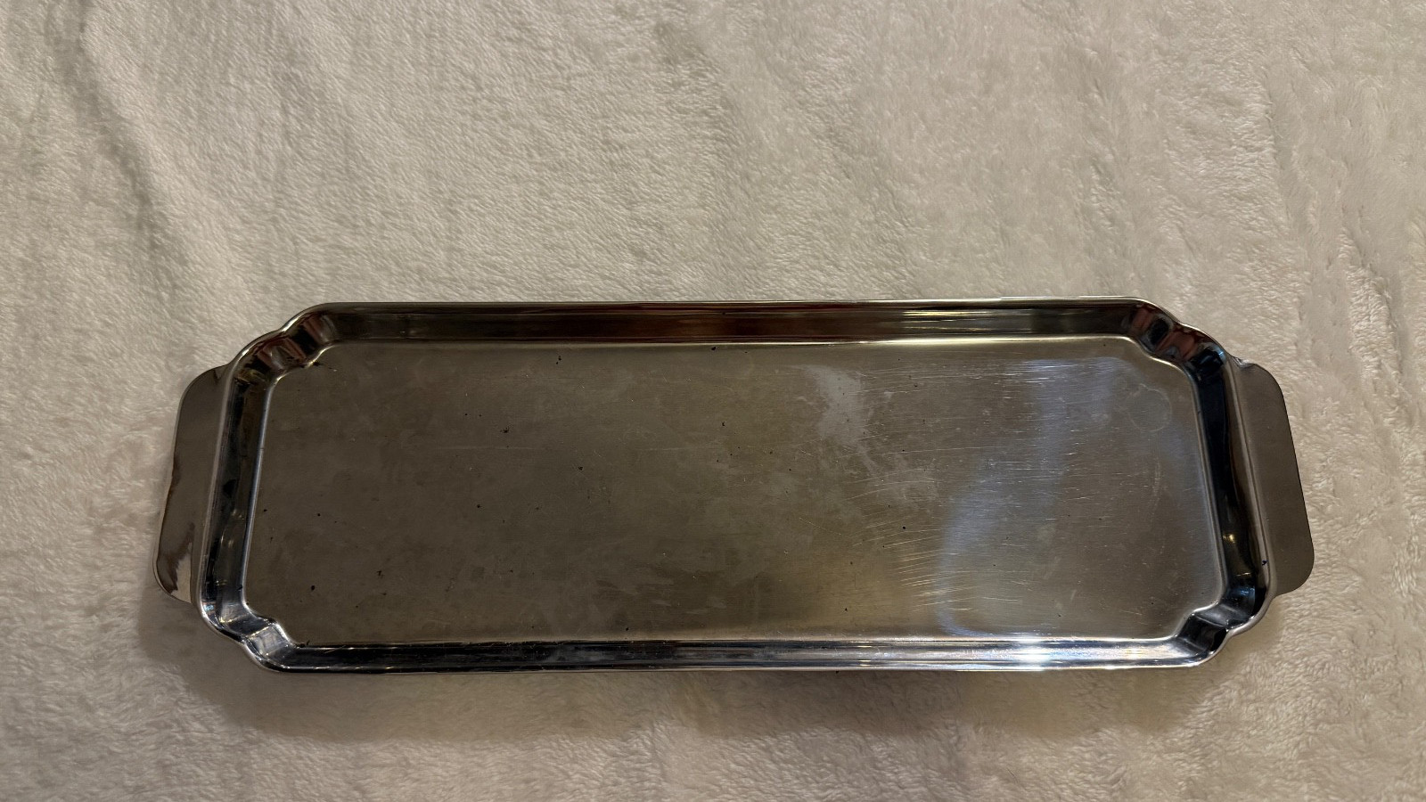 vintage 1930s chase usa art deco chrome serving tray 16