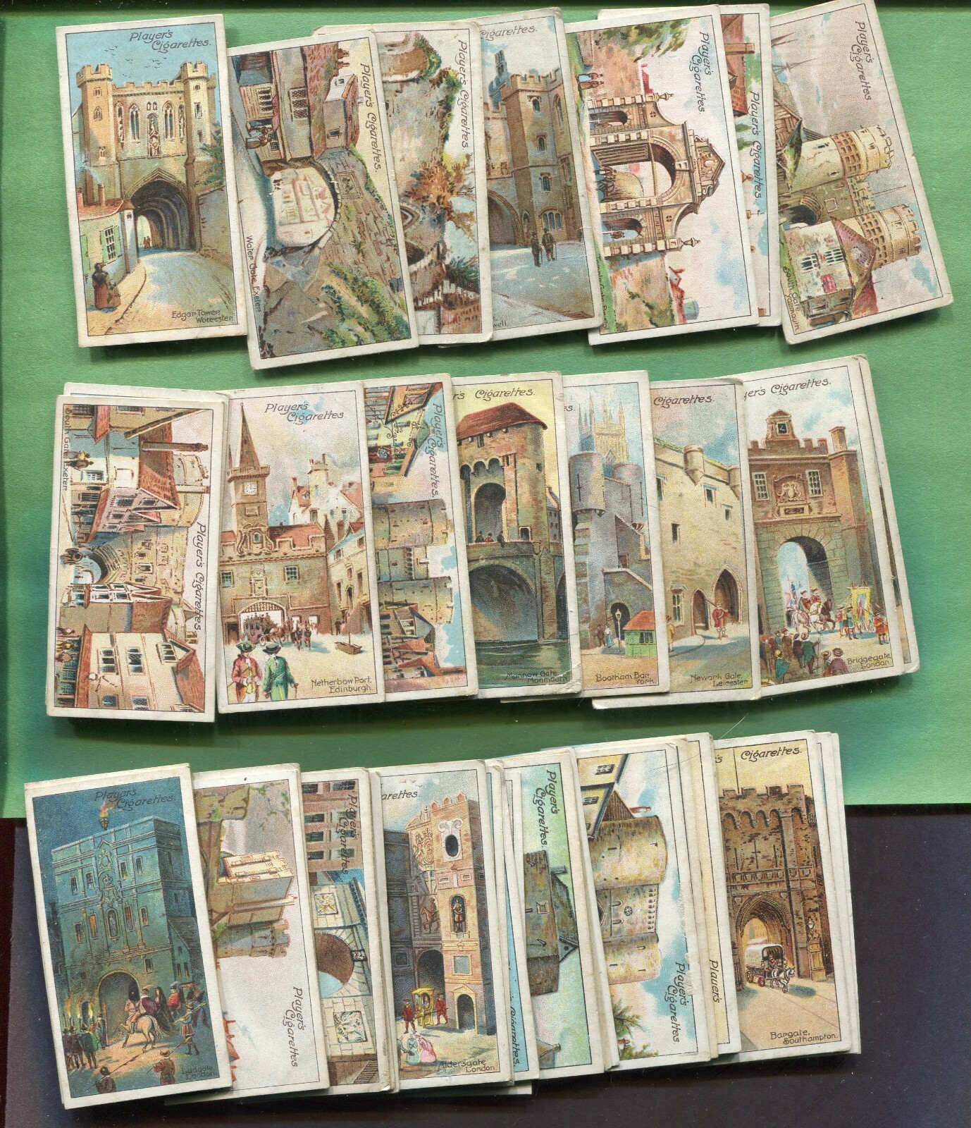 1909 JOHN PLAYER & SONS CELEBRATED GATEWAYS 50 CARD COLLECTOR SET 1909 JOHN PLAYER & SONS CELEBRATED GATEWAYS 50 CARD COLLECTOR SET