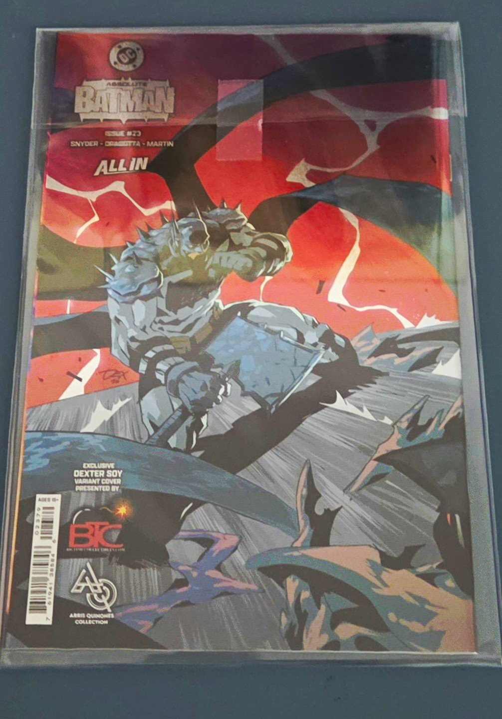 Absolute Batman #23 All In - Dexter Soy Variant Cover DC Snyder Foil Wrap Around Absolute Batman #23 All In - Dexter Soy Variant Cover DC Snyder Foil Wrap Around