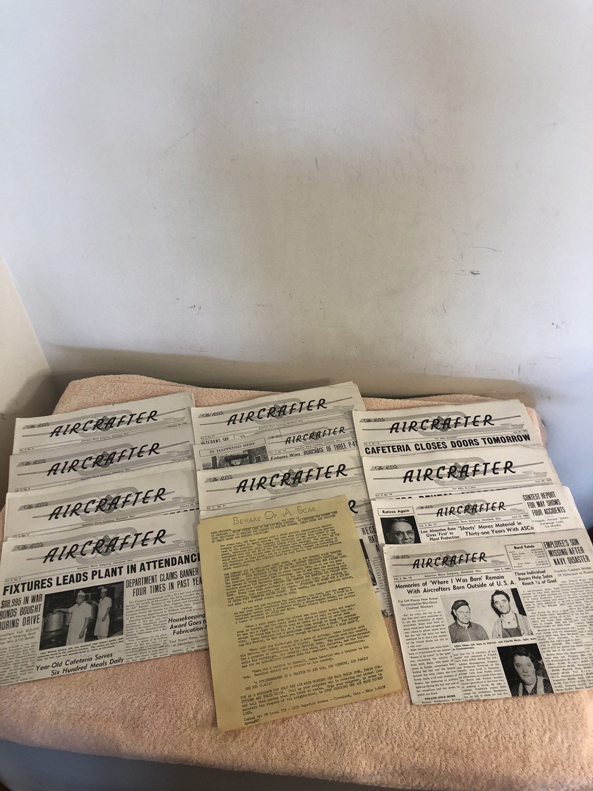 Vintage 1945 Lot Of AirCrafter Newspapers American Stove Company Cleveland OH Vintage 1945 Lot Of AirCrafter Newspapers American Stove Company Cleveland OH