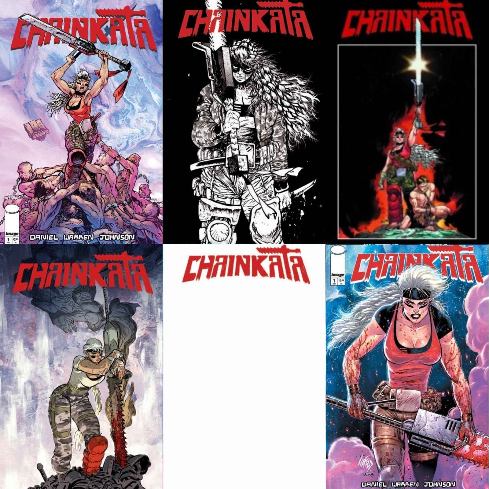 CHAINKATA #1 ABCDEF variant set (6) 1st pr DANIEL WARREN JOHNSON iMAGE NM 11/18