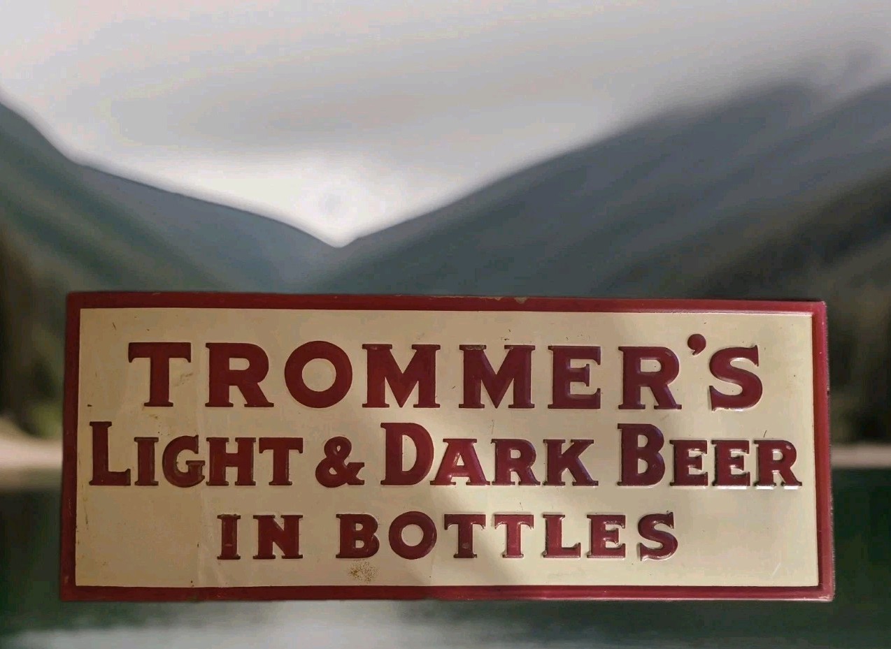 Vintage Trommer\'s Beer Sign TOC Esslinger\'s Piel\'s Utica Club Fort Pitt New York Vintage Trommer\'s Beer Sign TOC Esslinger\'s Piel\'s Utica Club Fort Pitt New York