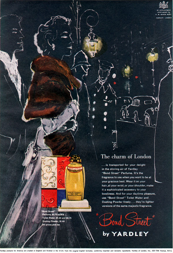 Yardley Bond Street Perfume THE CHARM OF LONDON Bobby 1957 Magazine Print Ad Yardley Bond Street Perfume THE CHARM OF LONDON Bobby 1957 Magazine Print Ad