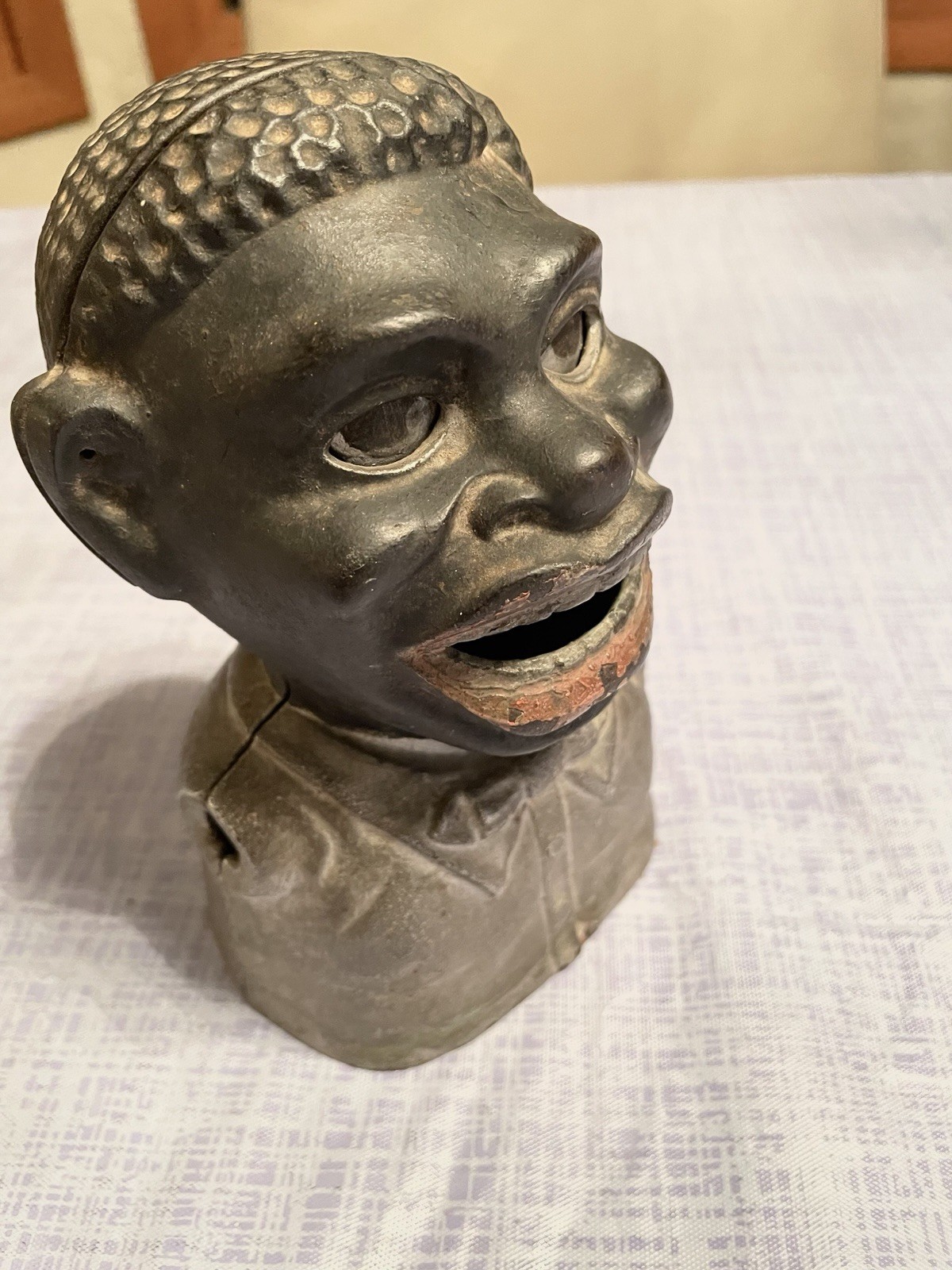 antique cast iron Mechanical bank Jolly ****** antique cast iron Mechanical bank Jolly ******