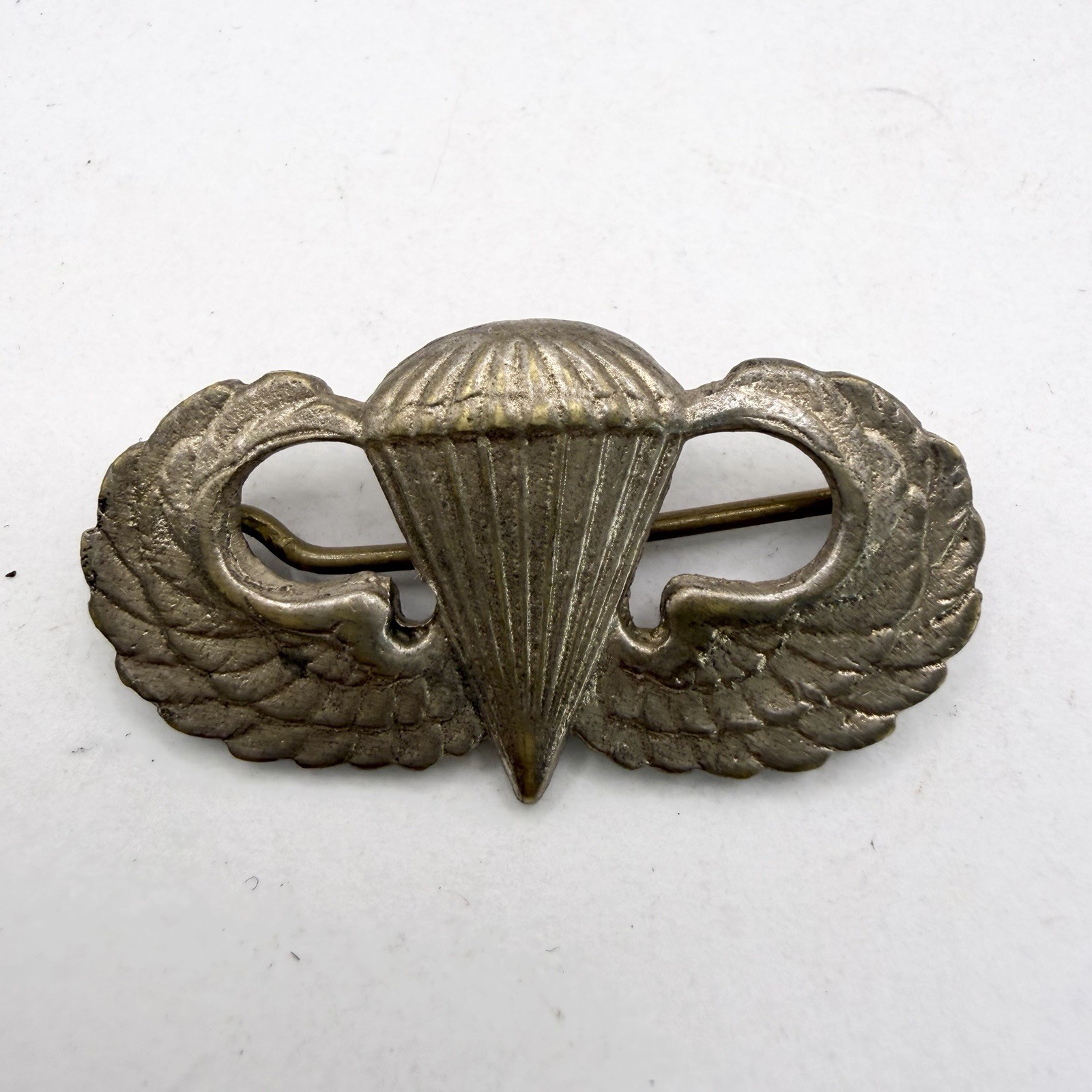 Genuine WW2 United States Paratrooper Jump Wing Theatre Made Parachute Airborne Genuine WW2 United States Paratrooper Jump Wing Theatre Made Parachute Airborne