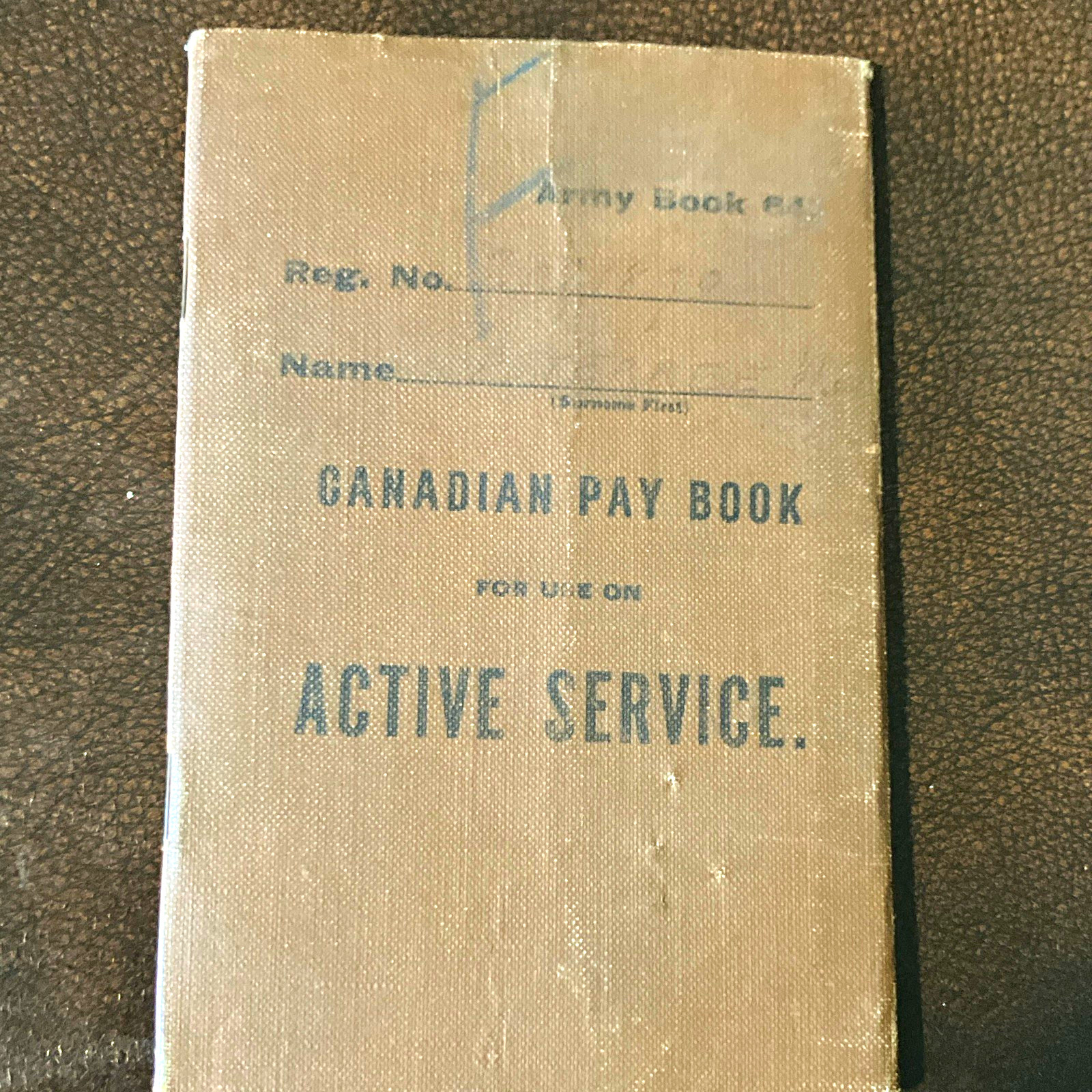 WWI Canadian Active Service Pay Book Army Form W. 3066 Original Militaria 1919 WWI Canadian Active Service Pay Book Army Form W. 3066 Original Militaria 1919