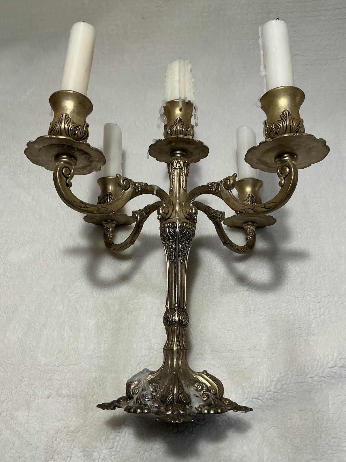 Antique Candleabra, 5 candle, high quality, VGC, COOL PIECE Antique Candleabra, 5 candle, high quality, VGC, COOL PIECE