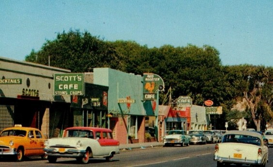 VINTAGE STREET SCENE VICTORVILLE, CALIFORNIA REFRIGERATOR / FRIDGE MAGNET VINTAGE STREET SCENE VICTORVILLE, CALIFORNIA REFRIGERATOR / FRIDGE MAGNET