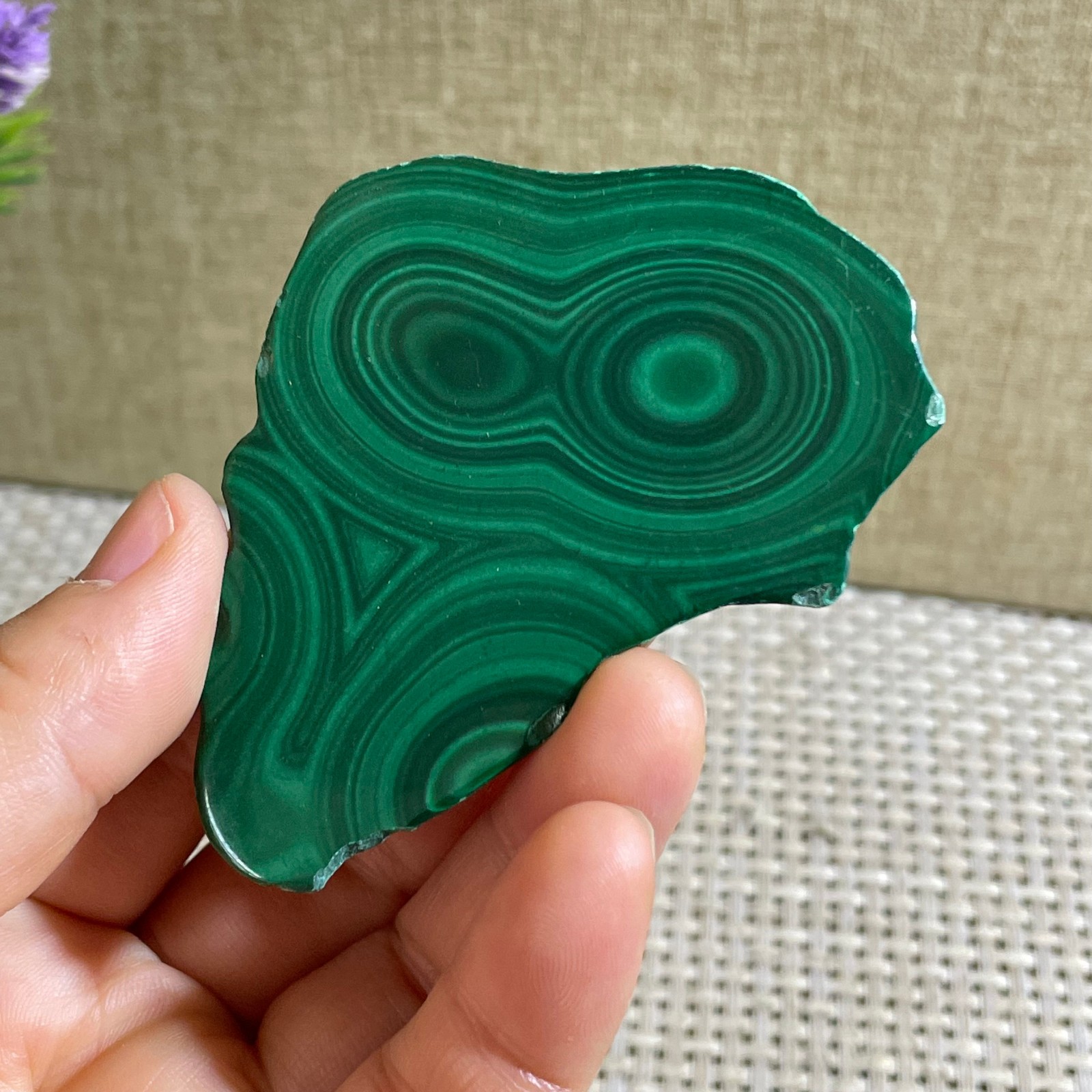 37g Genuine Malachite Crystal Slice Slab, Home Decor, Quartz Crystal Polished 37g Genuine Malachite Crystal Slice Slab, Home Decor, Quartz Crystal Polished