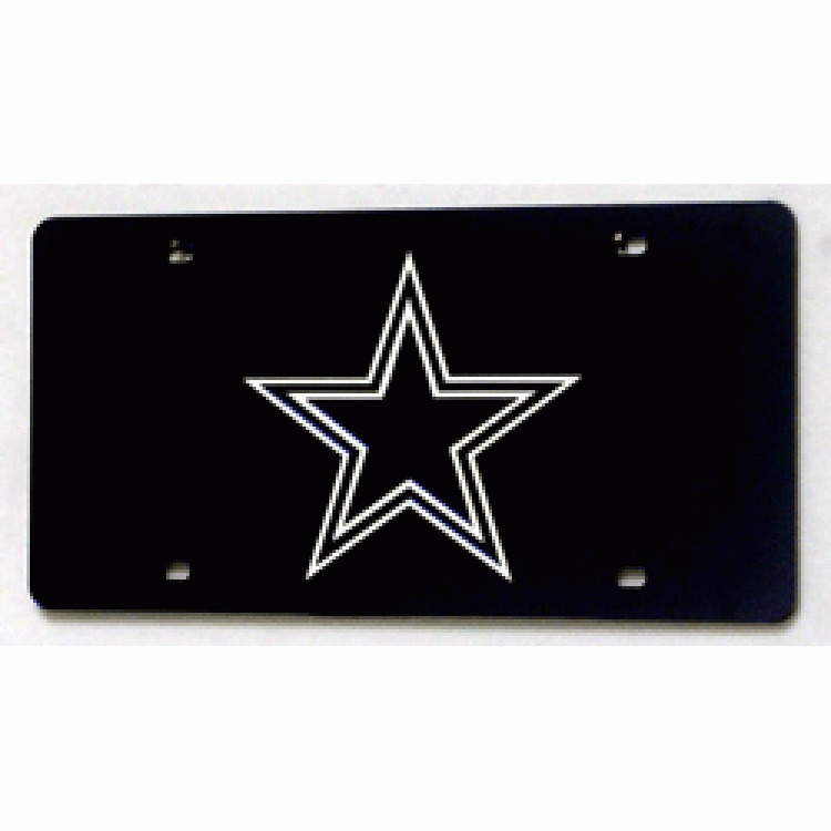 dallas cowboys nfl football team logo navy laser license plate usa made