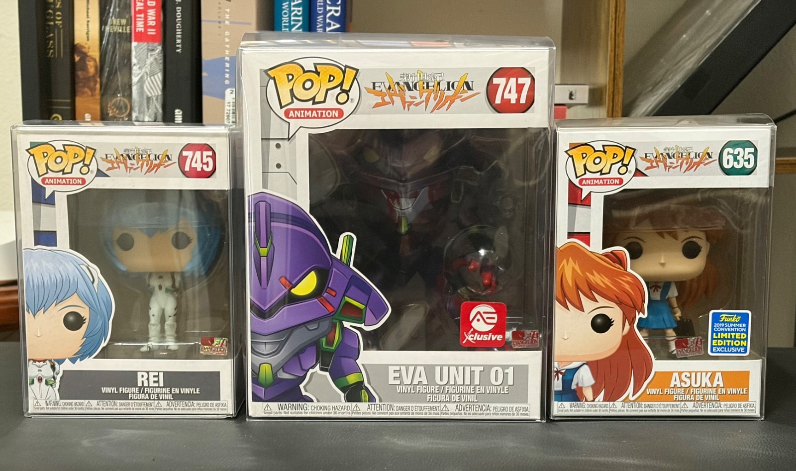 Neon Genesis Evangelion Funko Pop Lot Asuka Rei Unit 01 (Bloody) Neon Genesis Evangelion Funko Pop Lot Asuka Rei Unit 01 (Bloody)