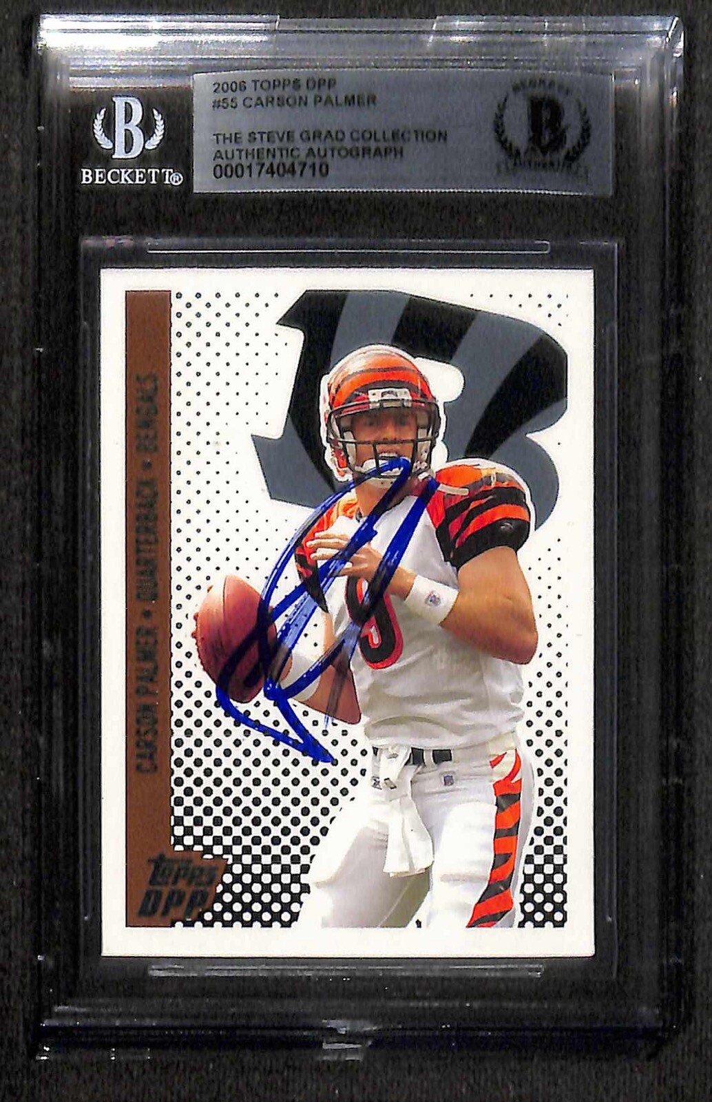 Carson Palmer 2006 Topps Draft Picks and Prospects #55 Signed Card BECKETT Carson Palmer 2006 Topps Draft Picks and Prospects #55 Signed Card BECKETT