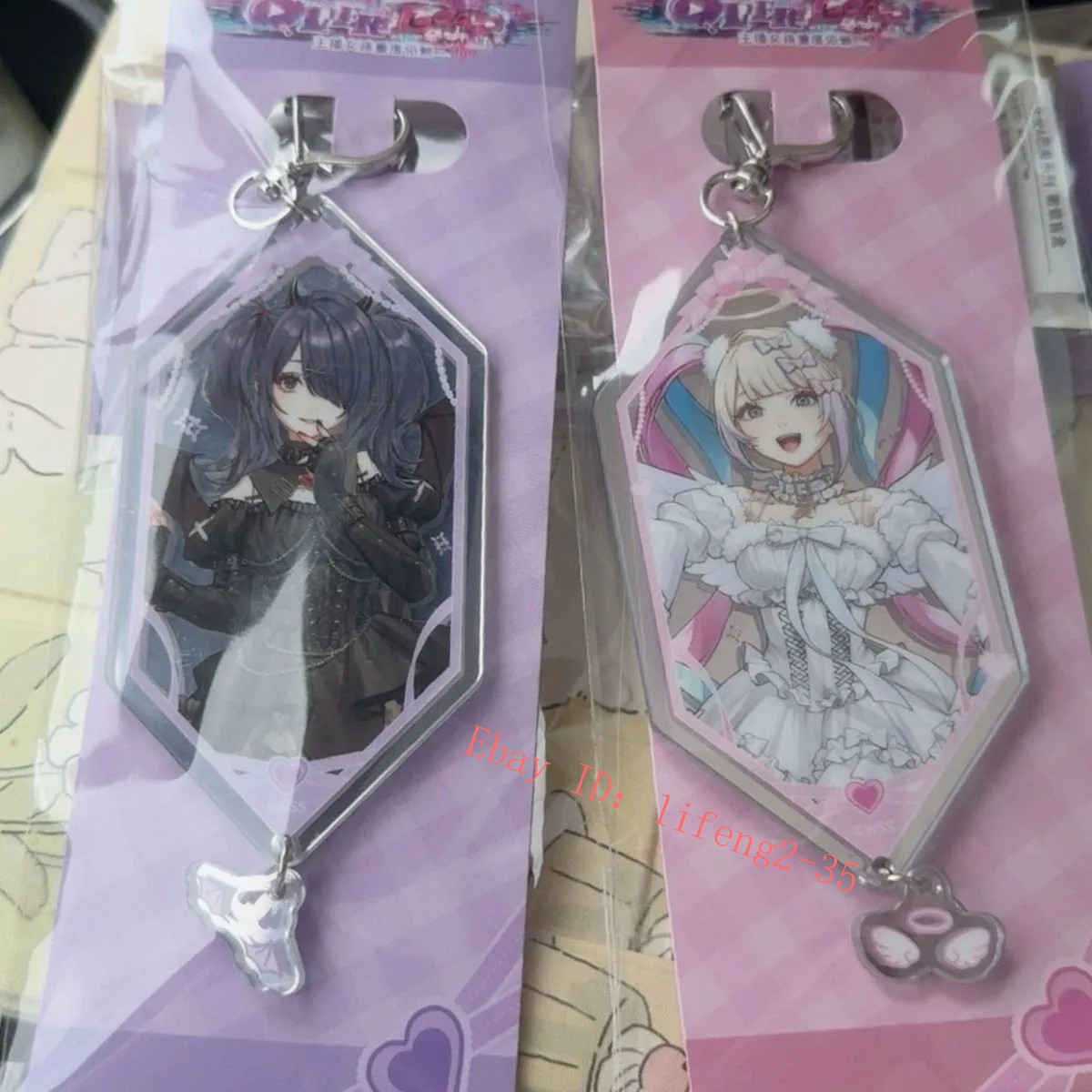2Pcs/set Needy Girl Overdose Rain Ame-Chan Acrylic Keychain Pendant Decoration 2Pcs/set Needy Girl Overdose Rain Ame-Chan Acrylic Keychain Pendant Decoration