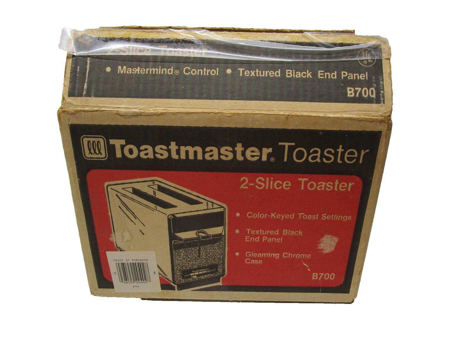 NEW Vtg Toastmaster Chrome Black Toaster Kitchen B700 USA Electric Retro NICE NEW Vtg Toastmaster Chrome Black Toaster Kitchen B700 USA Electric Retro NICE
