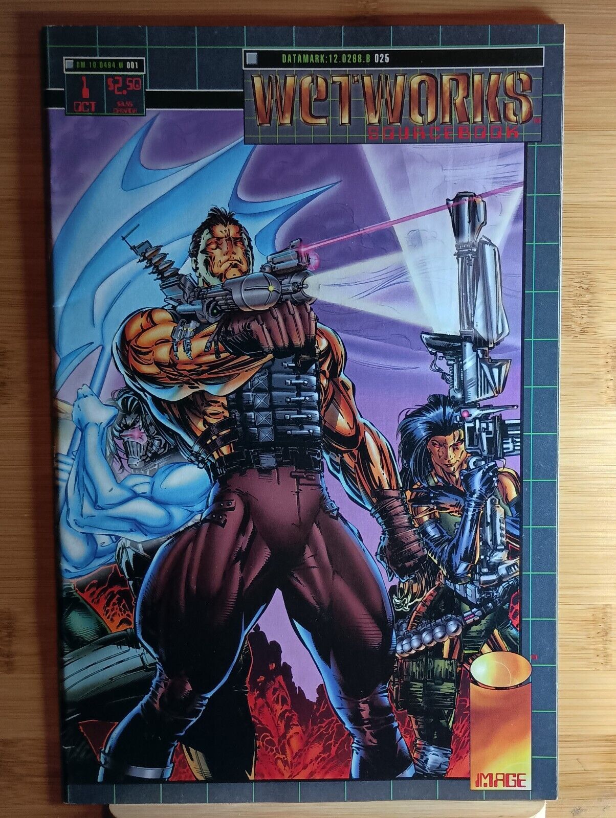 1994 Image Comics Wetworks Sourcebook 1 Whilce Portacio Wraparound Cover Artist