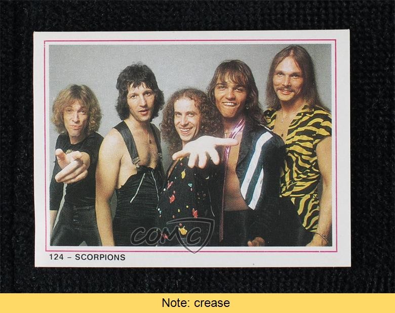 1987 Swedish Pop Stars Samlarserien Stickers Scorpions #124 READ f5h