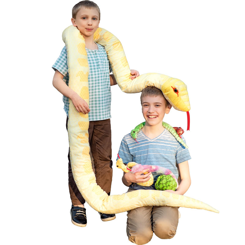 Morismos Giant Snake Stuffed Animal Mommy Babies Realistic Stuffed Snakes Plush Morismos Giant Snake Stuffed Animal Mommy Babies Realistic Stuffed Snakes Plush