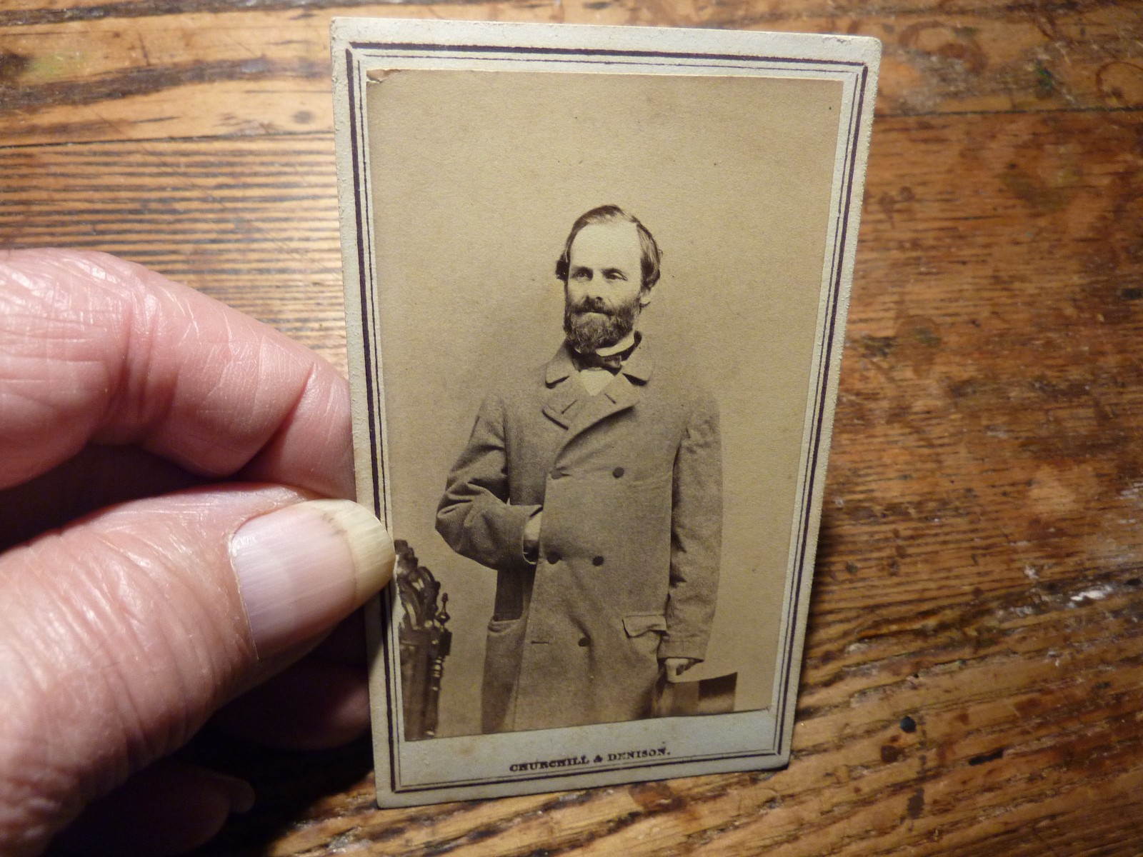 1860S-CIVIL WAR- CDV PHOTO.