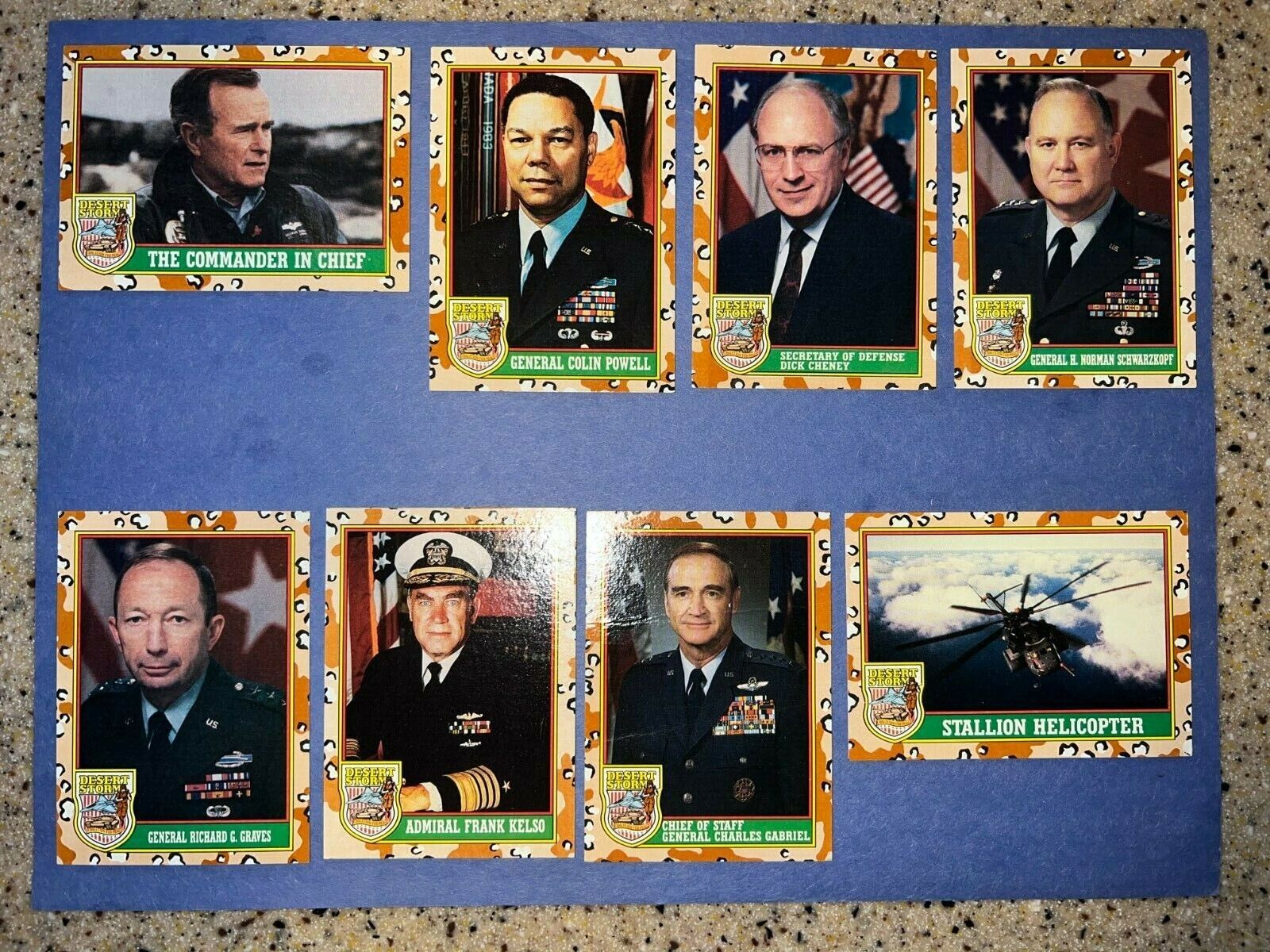 1991 TOPPS DESERT STORM TRADING CARDS YOU CHOOSE 1-264 SERIES 1 2 3 ARMY NAVY