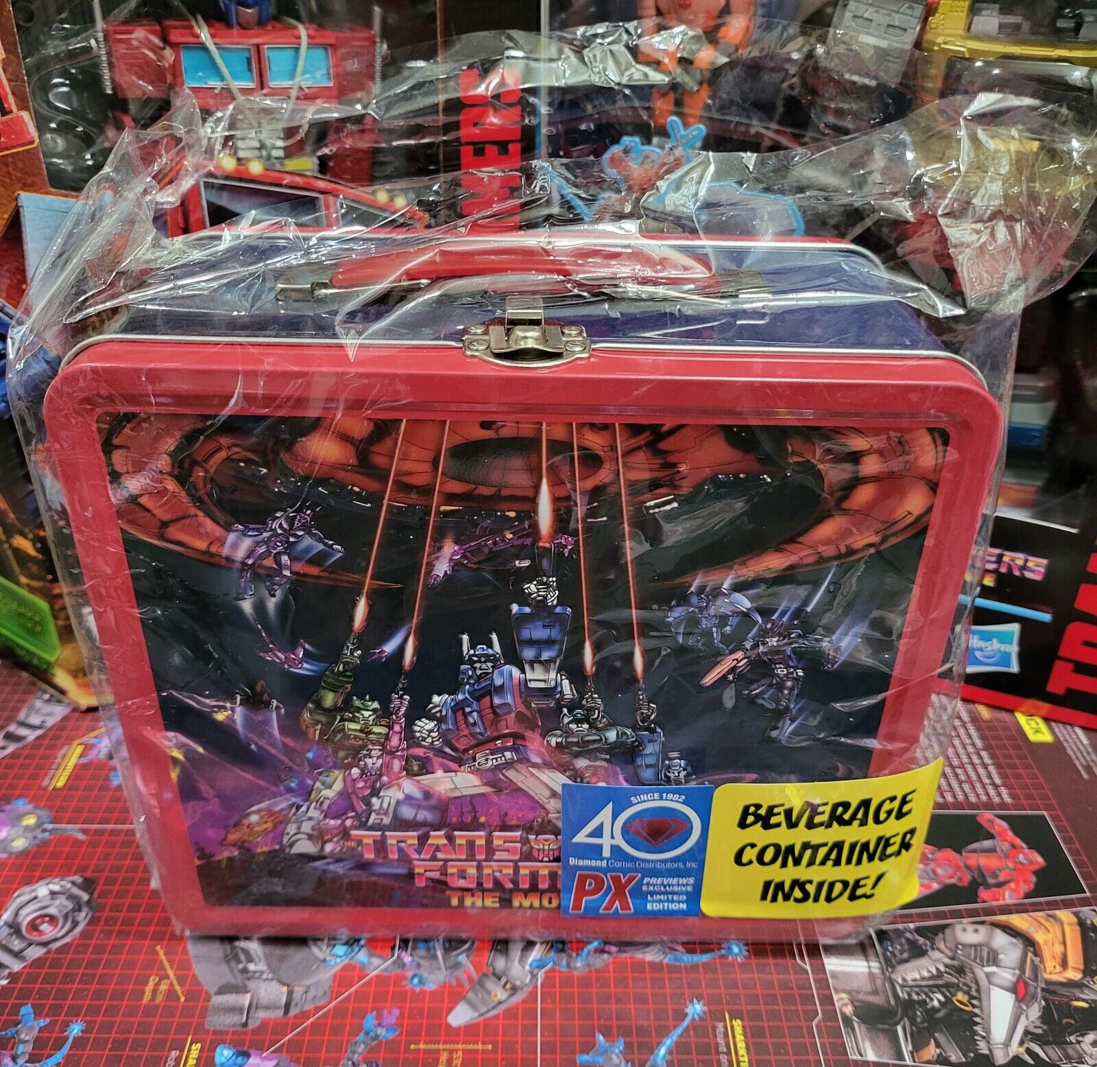 Surreal Entertainment Transformers The Movie 1986 Lunch Box W/ Thermos