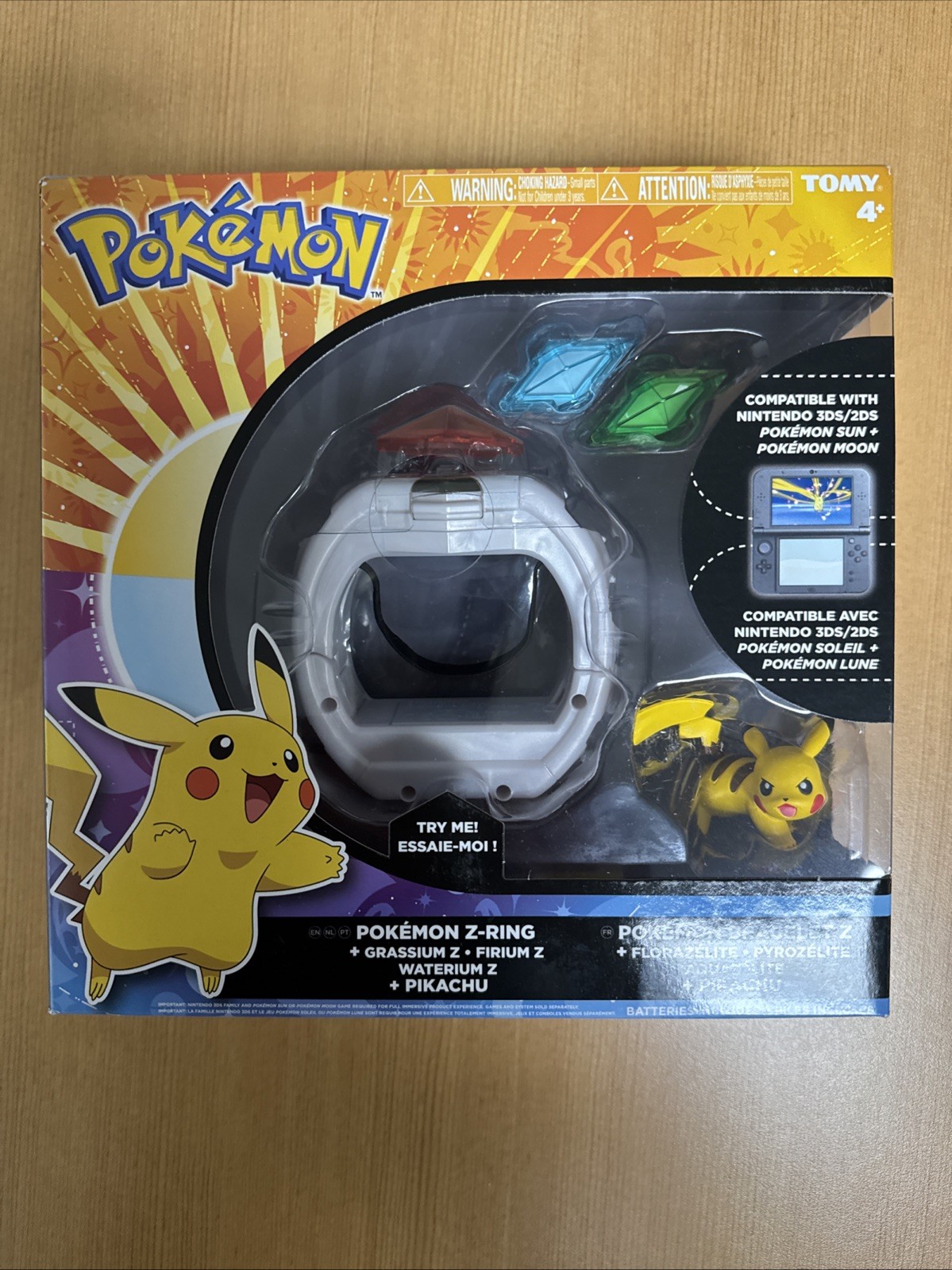 Pokemon Z-Ring Crystal Bracelet Set Pikachu Figure Nintendo DS Sun+Moon Tomy Pokemon Z-Ring Crystal Bracelet Set Pikachu Figure Nintendo DS Sun+Moon Tomy