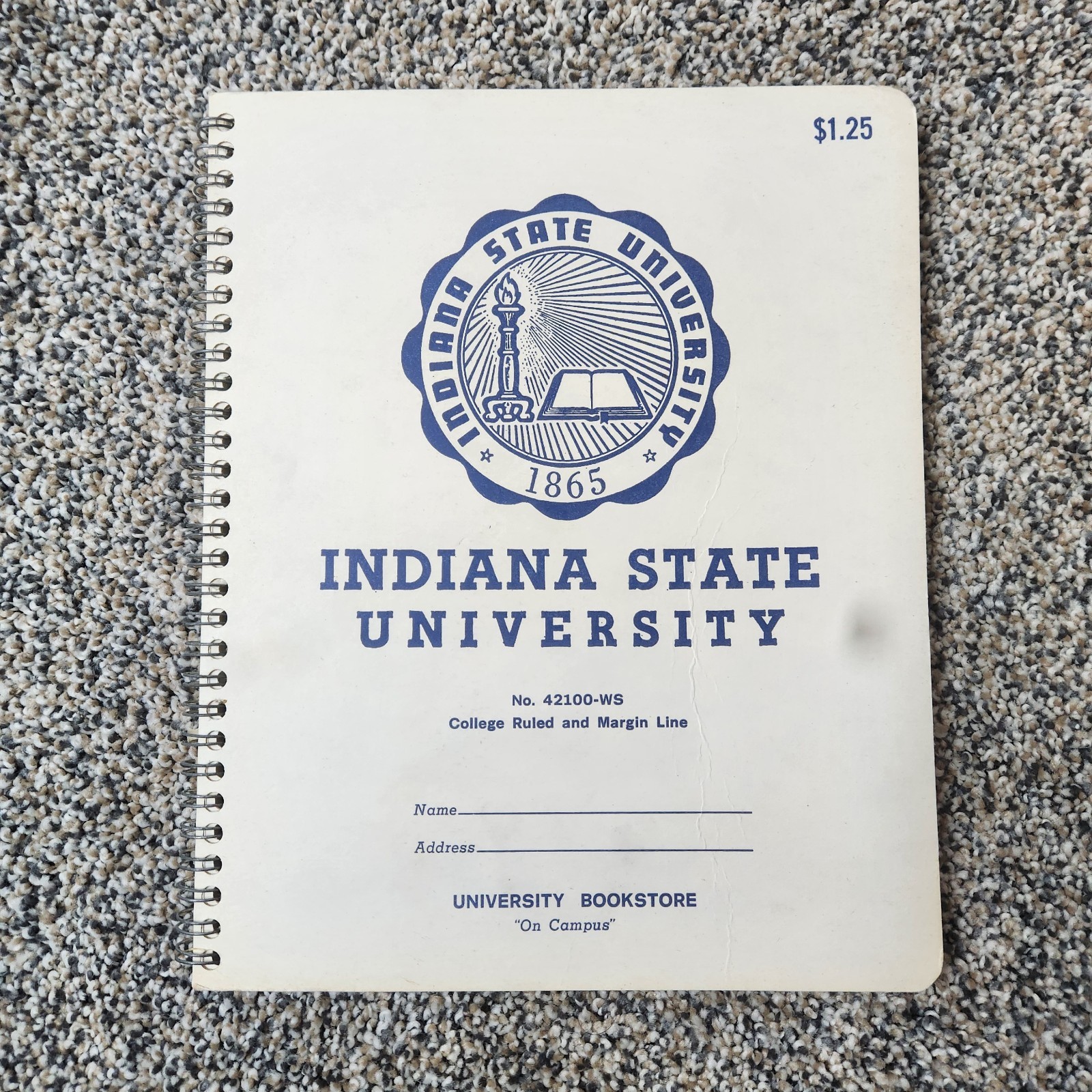 Vtg Indiana State College Rule With Margins Notebook Vtg Indiana State College Rule With Margins Notebook