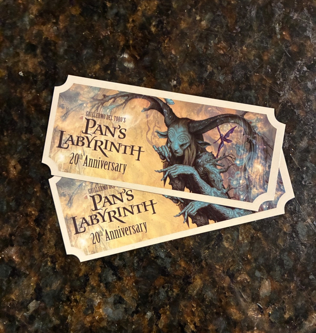 (2) Pan's Labyrinth 20th Anniversary Commemorative Tickets - Guillermo del Toro (2) Pan's Labyrinth 20th Anniversary Commemorative Tickets - Guillermo del Toro