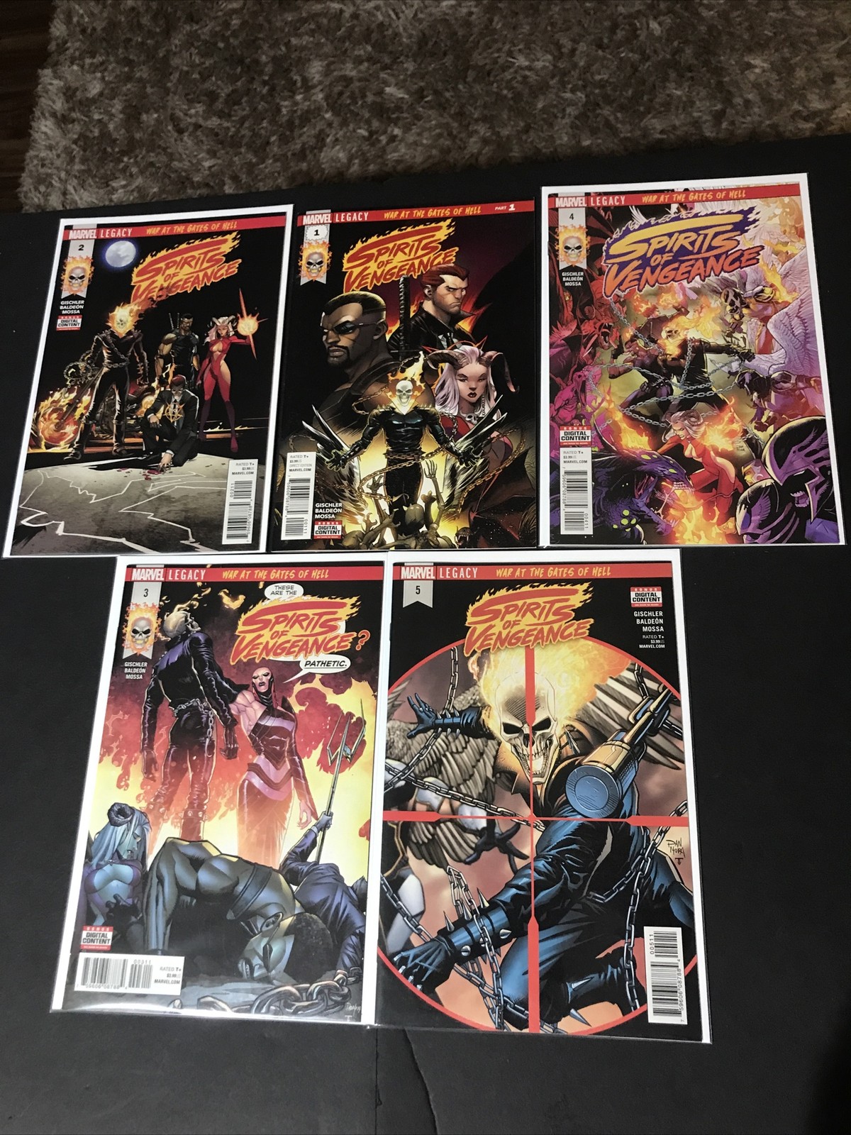 SPIRITS OF VENGEANCE #1-5 SET π1st New Team App. MVS Miles Intact. NMπ₯ SPIRITS OF VENGEANCE #1-5 SET π1st New Team App. MVS Miles Intact. NMπ₯