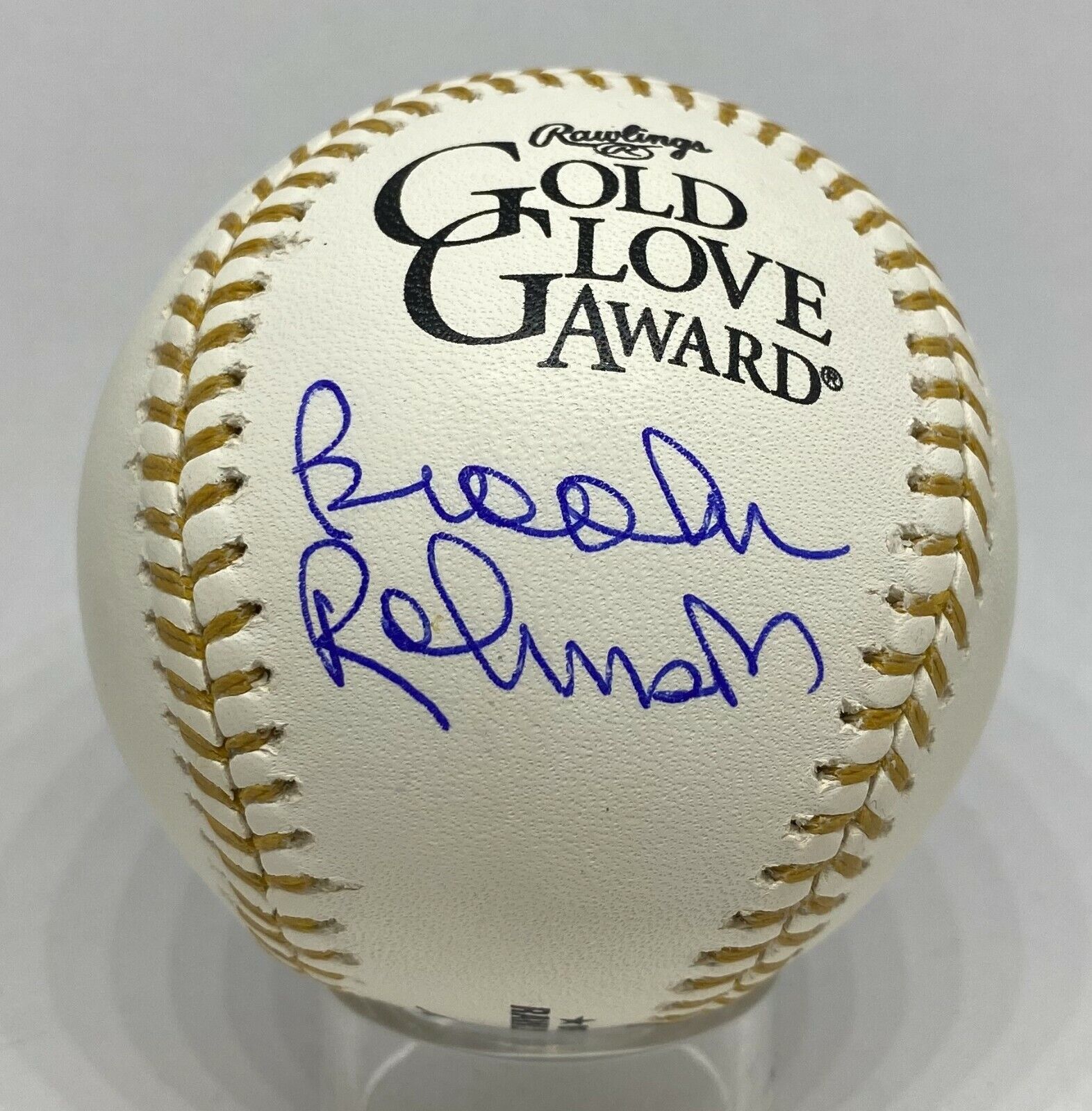 Brooks Robinson Signed Gold Glove Award Baseball TRISTAR COA Orioles HOF AUTO 