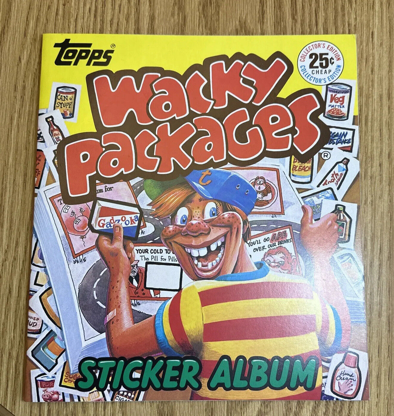 Vintage, 1982 TOPPS WACKY PACKAGES STICKER ALBUM  Book Unused Near MINT 1E